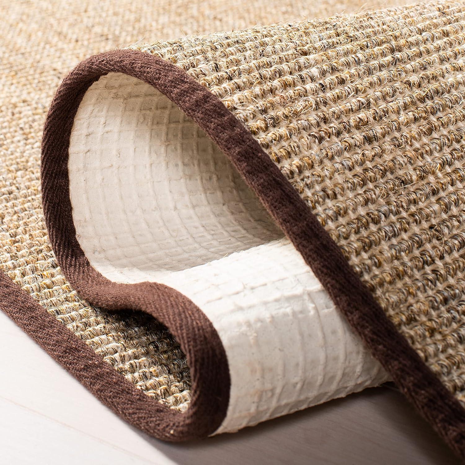 image:imageMartha Stewart x SAFAVIEH Area Rug Collection 4 x 6 Red Sisal amp Jute Farmhouse Style Ideal for Living Room Foyer Bedroom Accent Space MSR9501QLight Brown