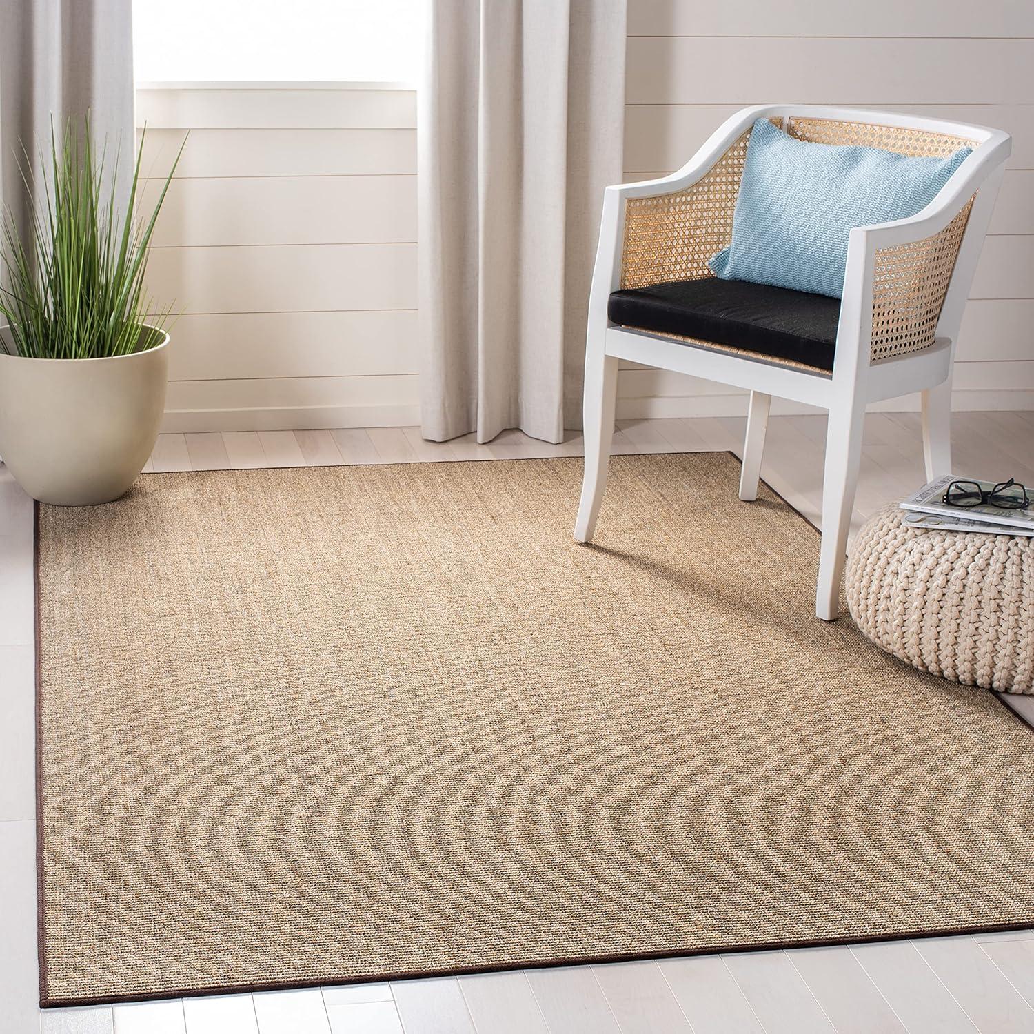 image:imageMartha Stewart x SAFAVIEH Area Rug Collection 4 x 6 Red Sisal amp Jute Farmhouse Style Ideal for Living Room Foyer Bedroom Accent Space MSR9501QLight Brown