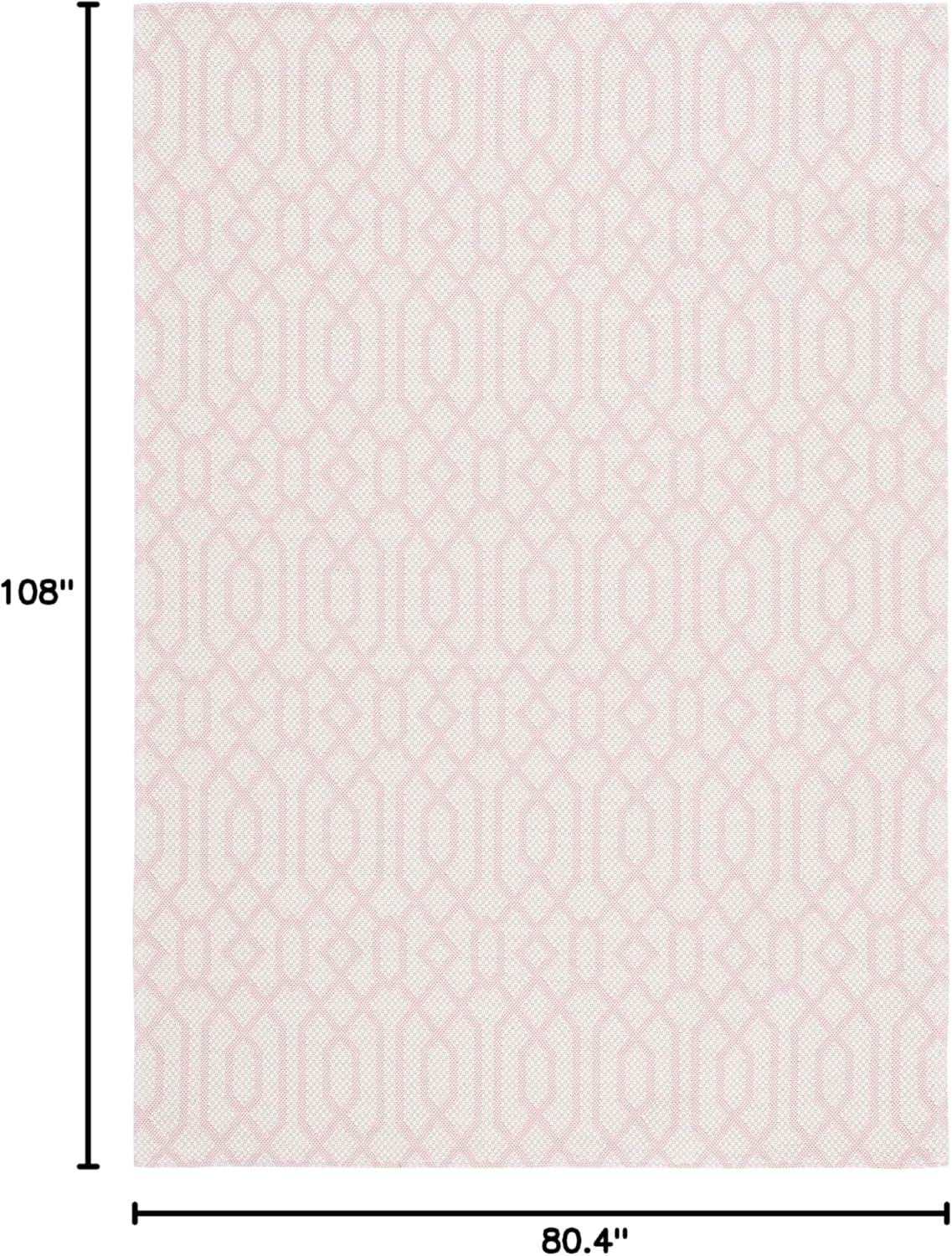 image:imageMartha Stewart x SAFAVIEH Area Rug Collection 5 x 7 Green amp Ivory Cotton Ideal for Living Room Bedroom Office Dining Space MSR421YPinkIvory