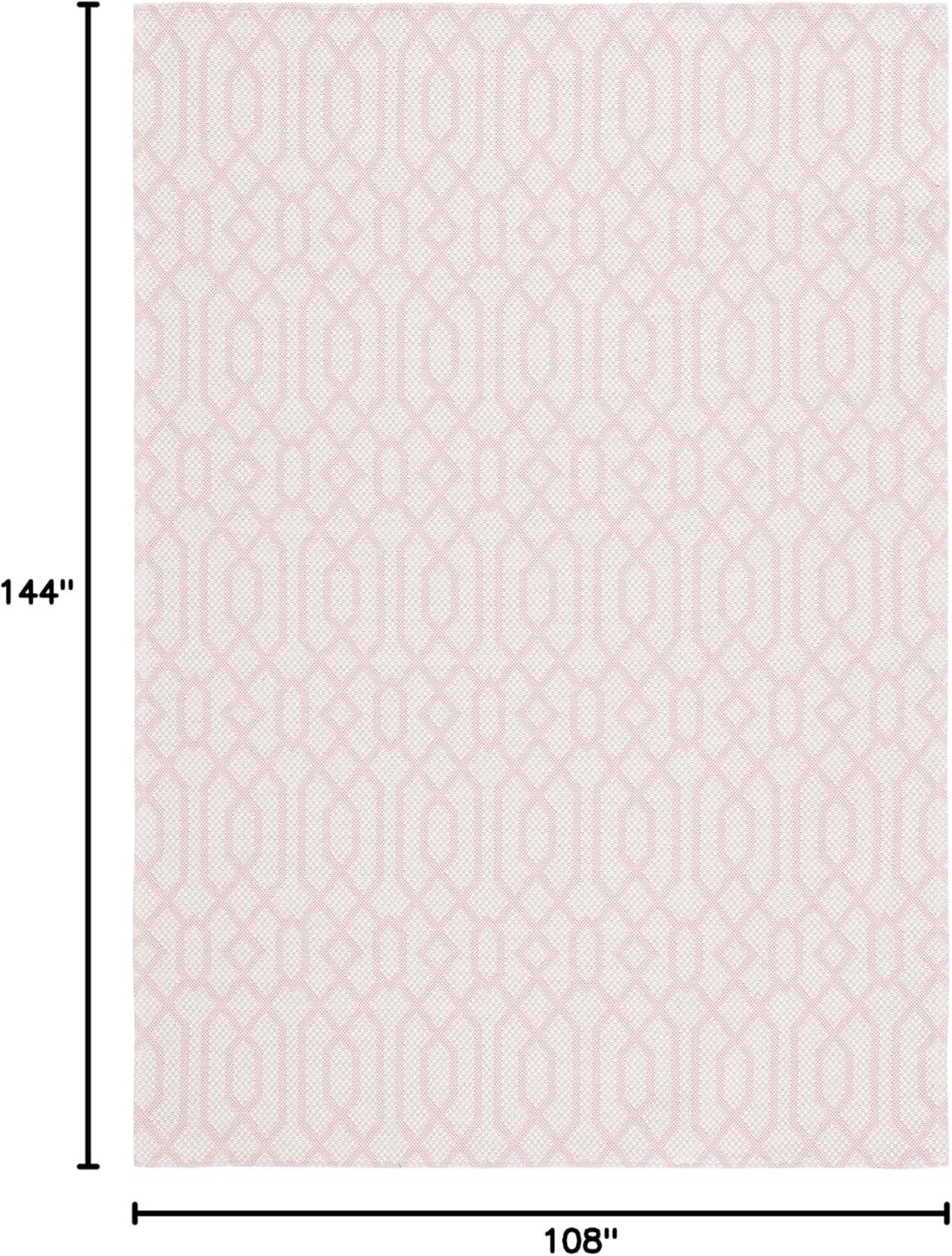 image:imageMartha Stewart x SAFAVIEH Area Rug Collection 5 x 7 Green amp Ivory Cotton Ideal for Living Room Bedroom Office Dining Space MSR421YPinkIvory