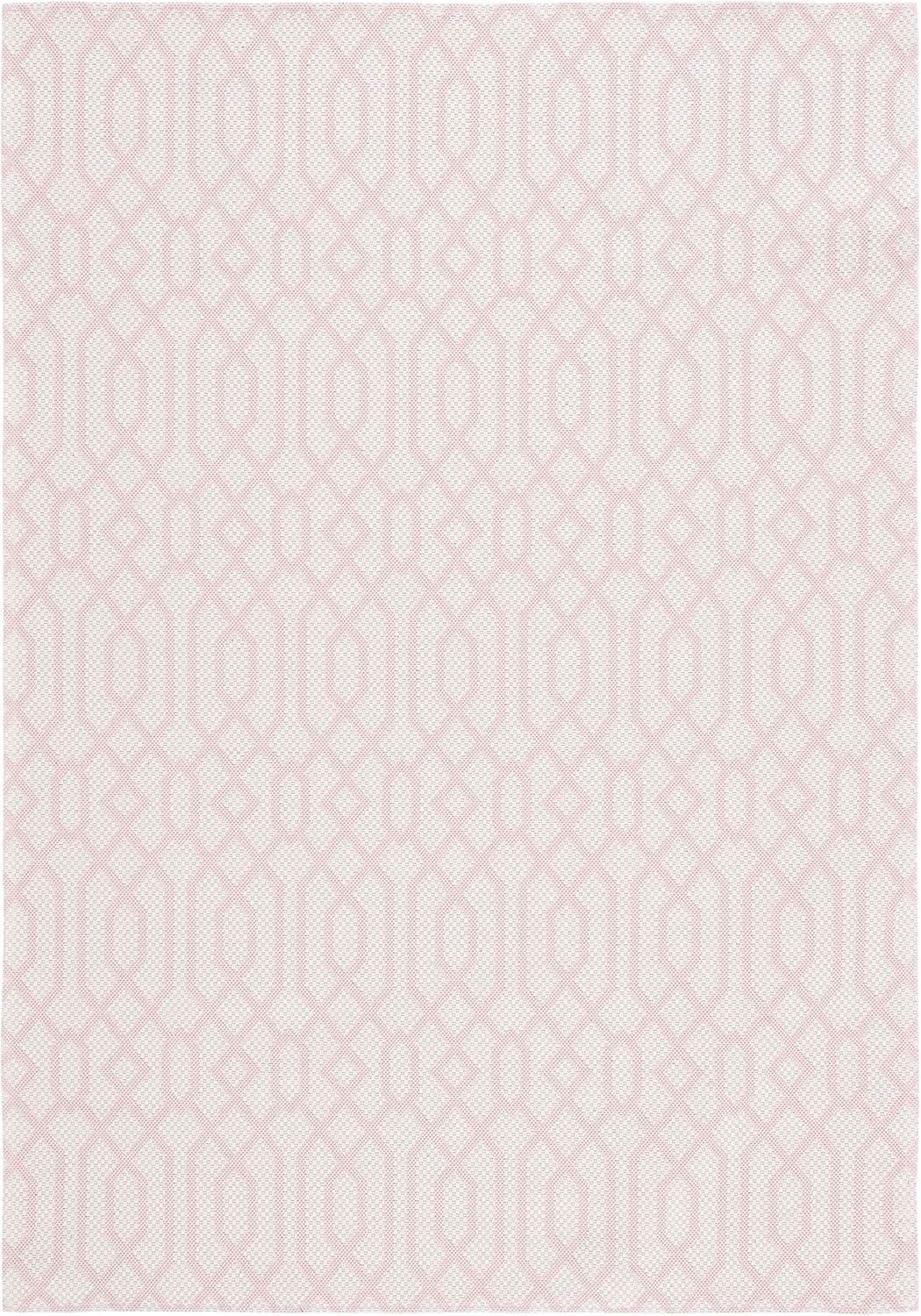 image:imageMartha Stewart x SAFAVIEH Area Rug Collection 5 x 7 Green amp Ivory Cotton Ideal for Living Room Bedroom Office Dining Space MSR421YPinkIvory