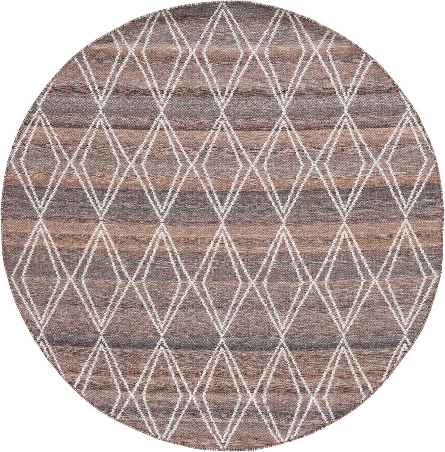 image:imageMartha Stewart x SAFAVIEH Area Rug Collection 5 x 8 Blue amp Ivory Handmade Wool Ideal for Living Room Bedroom Office Dining Space MSR4652MBrownGrey