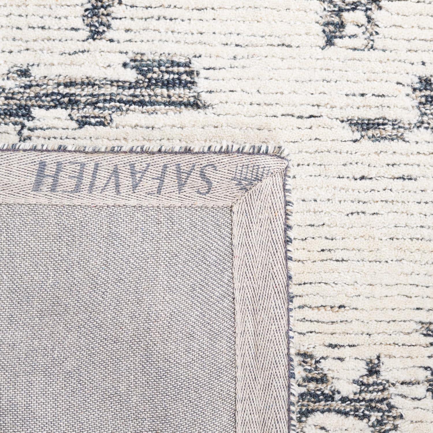 image:imageMartha Stewart x SAFAVIEH Area Rug Collection 5 x 8 Charcoal amp Ivory Handmade Wool Ideal for Living Room Bedroom Office Dining Space MSR4533HCharcoalIvory