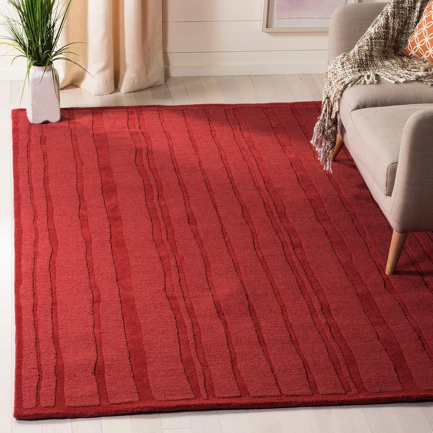 image:imageMartha Stewart x SAFAVIEH Area Rug Collection 5 x 8 Fossil Handmade Wool Ideal for Living Room Bedroom Office Dining Space MSR4619BFossil