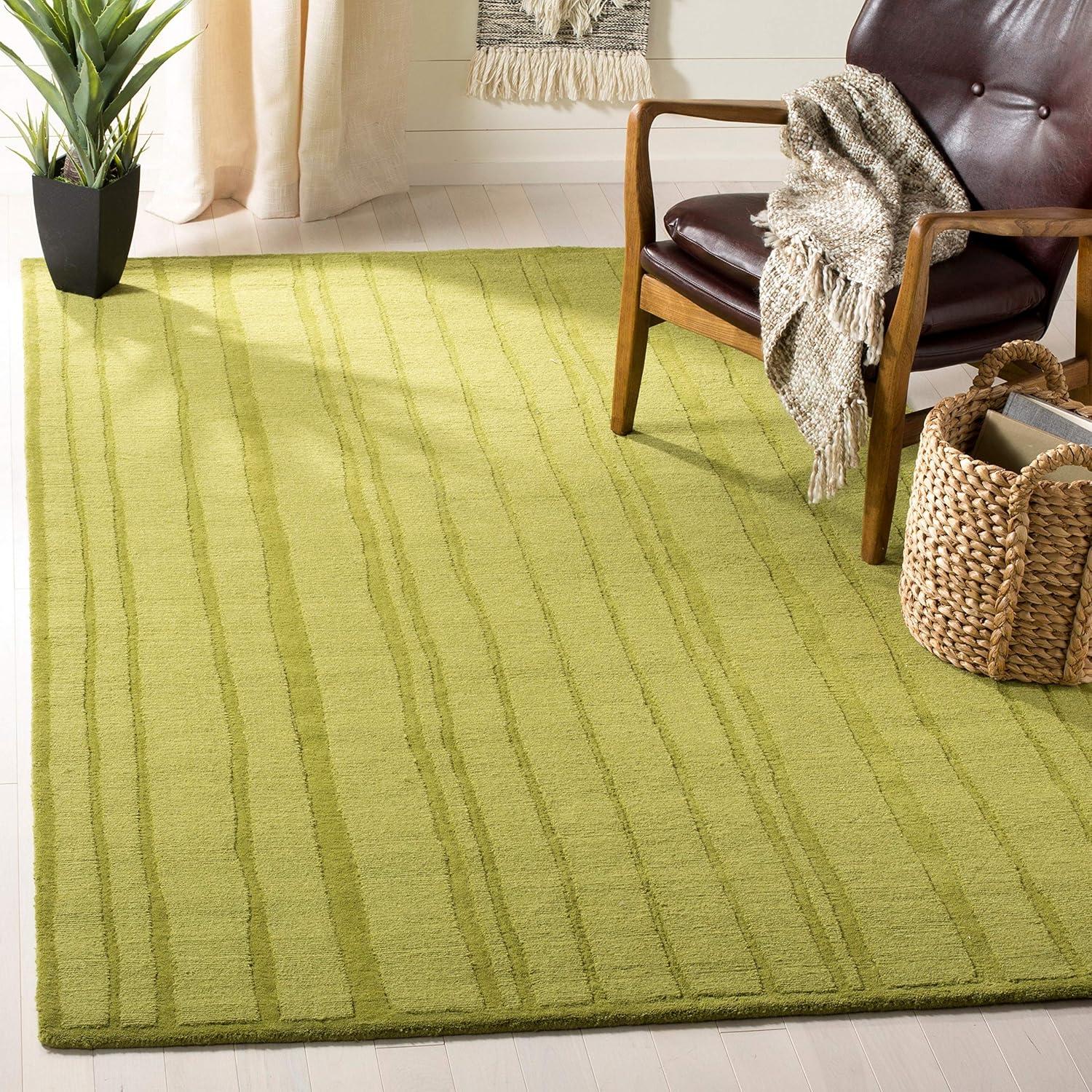image:imageMartha Stewart x SAFAVIEH Area Rug Collection 5 x 8 Fossil Handmade Wool Ideal for Living Room Bedroom Office Dining Space MSR4619BFossil