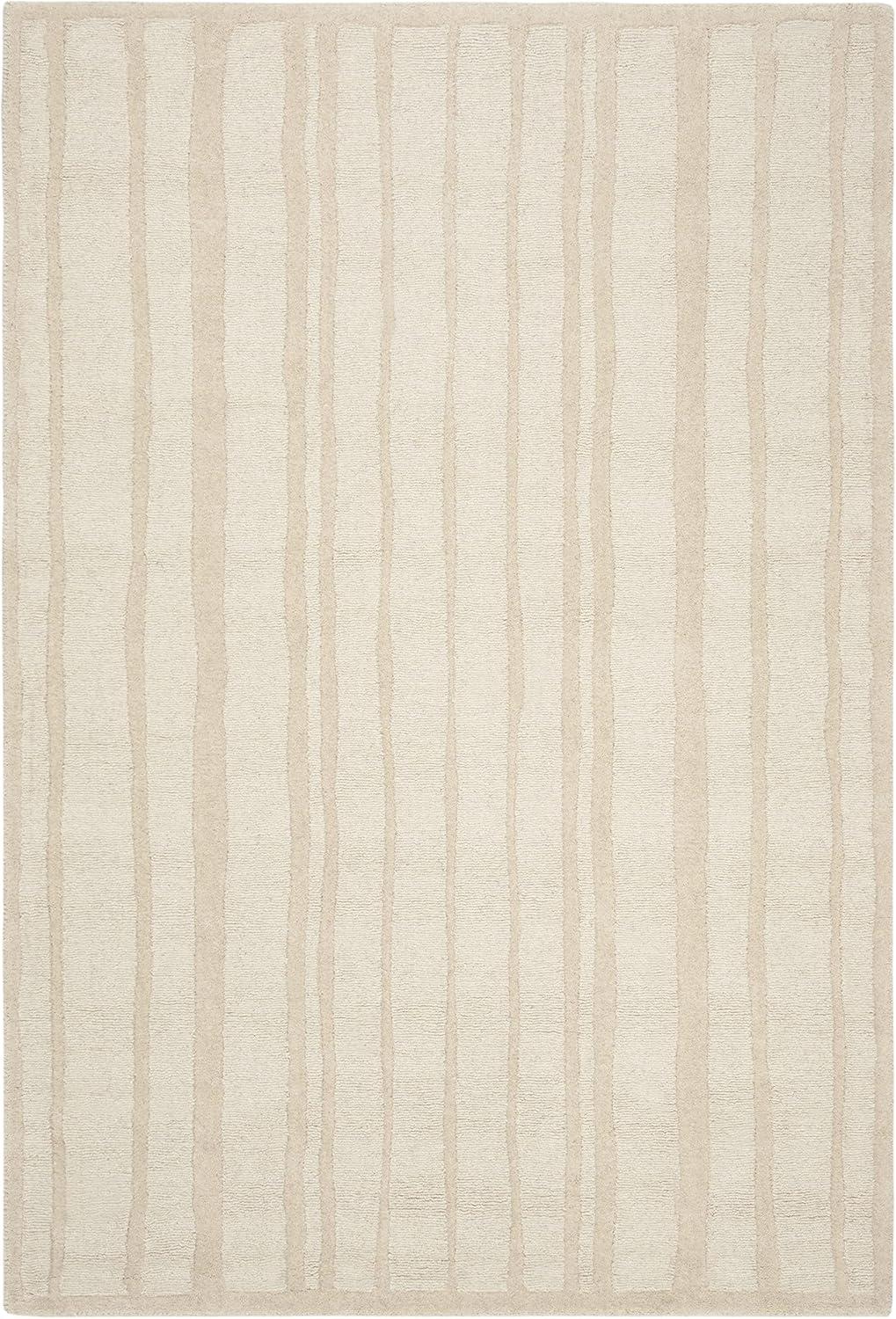 image:imageMartha Stewart x SAFAVIEH Area Rug Collection 5 x 8 Fossil Handmade Wool Ideal for Living Room Bedroom Office Dining Space MSR4619BFossil