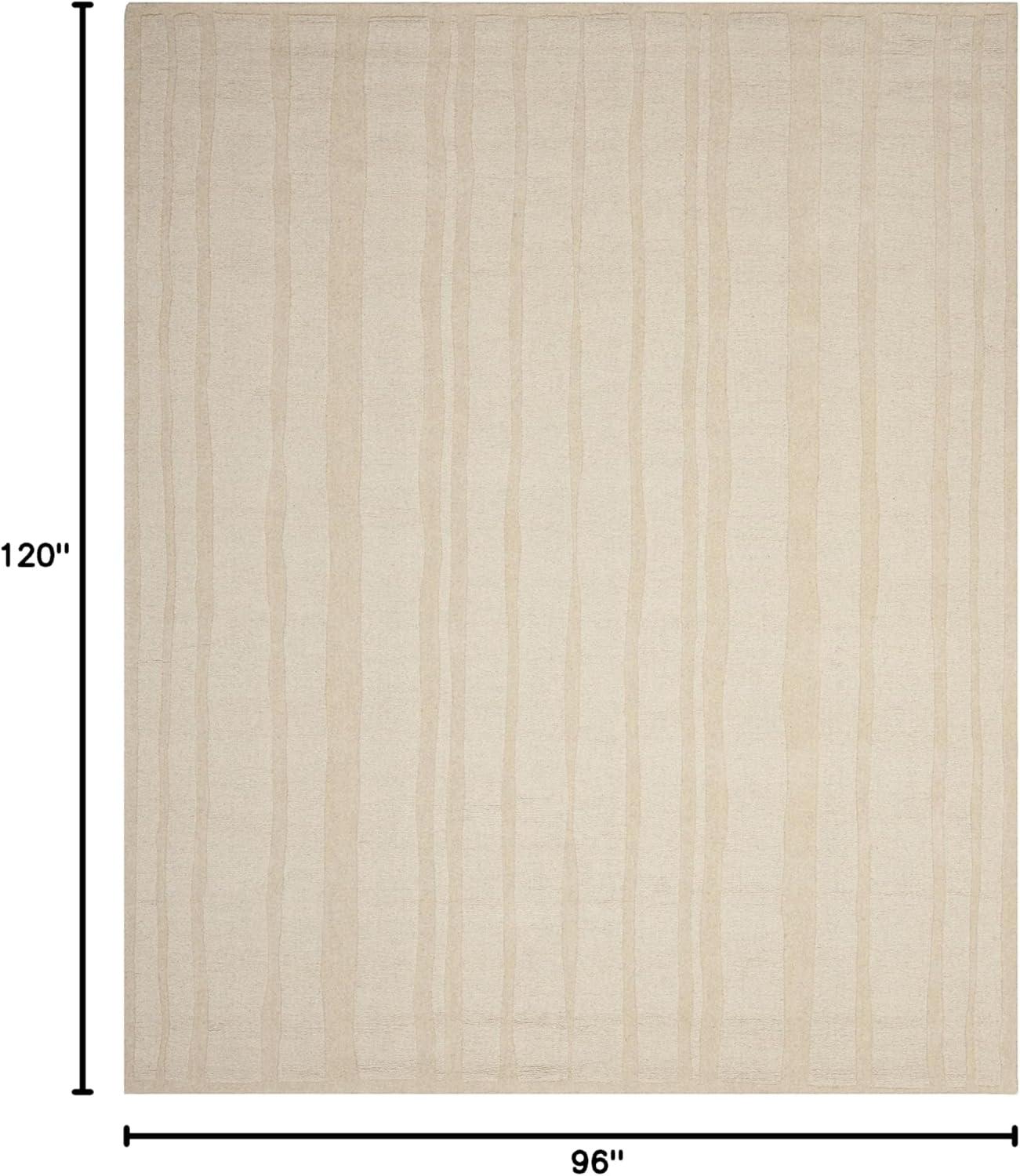 image:imageMartha Stewart x SAFAVIEH Area Rug Collection 5 x 8 Fossil Handmade Wool Ideal for Living Room Bedroom Office Dining Space MSR4619BFossil