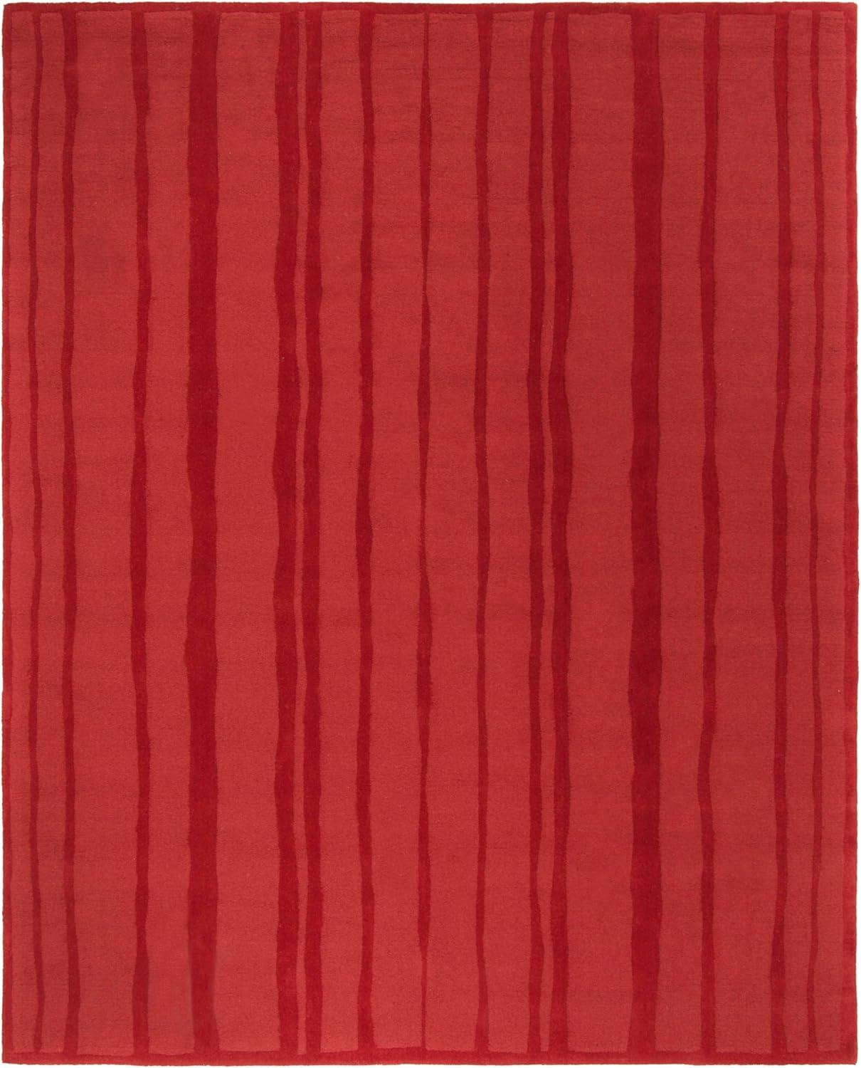 image:imageMartha Stewart x SAFAVIEH Area Rug Collection 5 x 8 Fossil Handmade Wool Ideal for Living Room Bedroom Office Dining Space MSR4619BVermillion