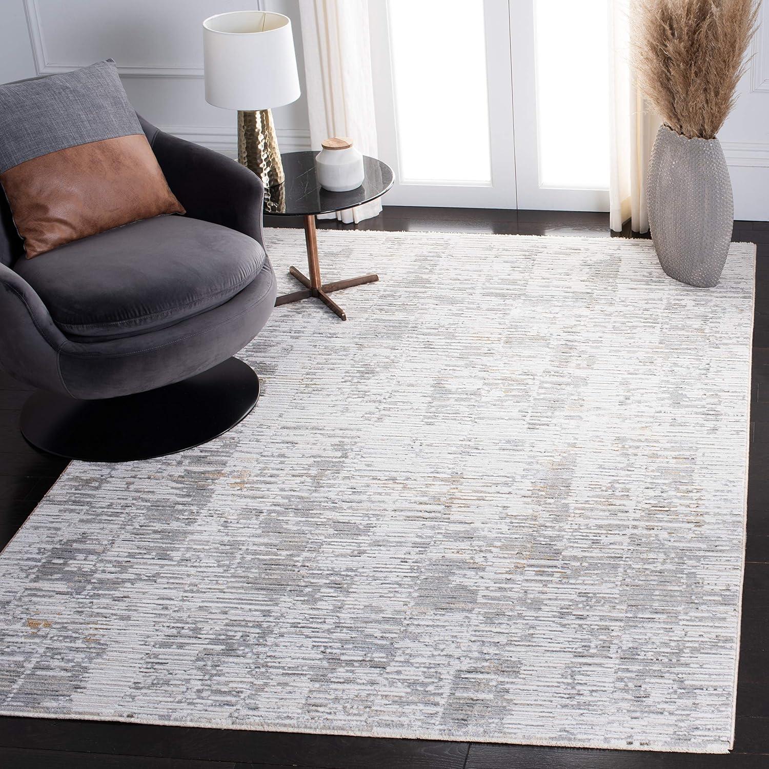 image:imageMartha Stewart x SAFAVIEH Area Rug Collection 5 x 8 Ivory amp Beige NonShedding amp Easy Cleaning Ideal for Living Room Bedroom Office Dining Space MSR8979AIvoryBeige