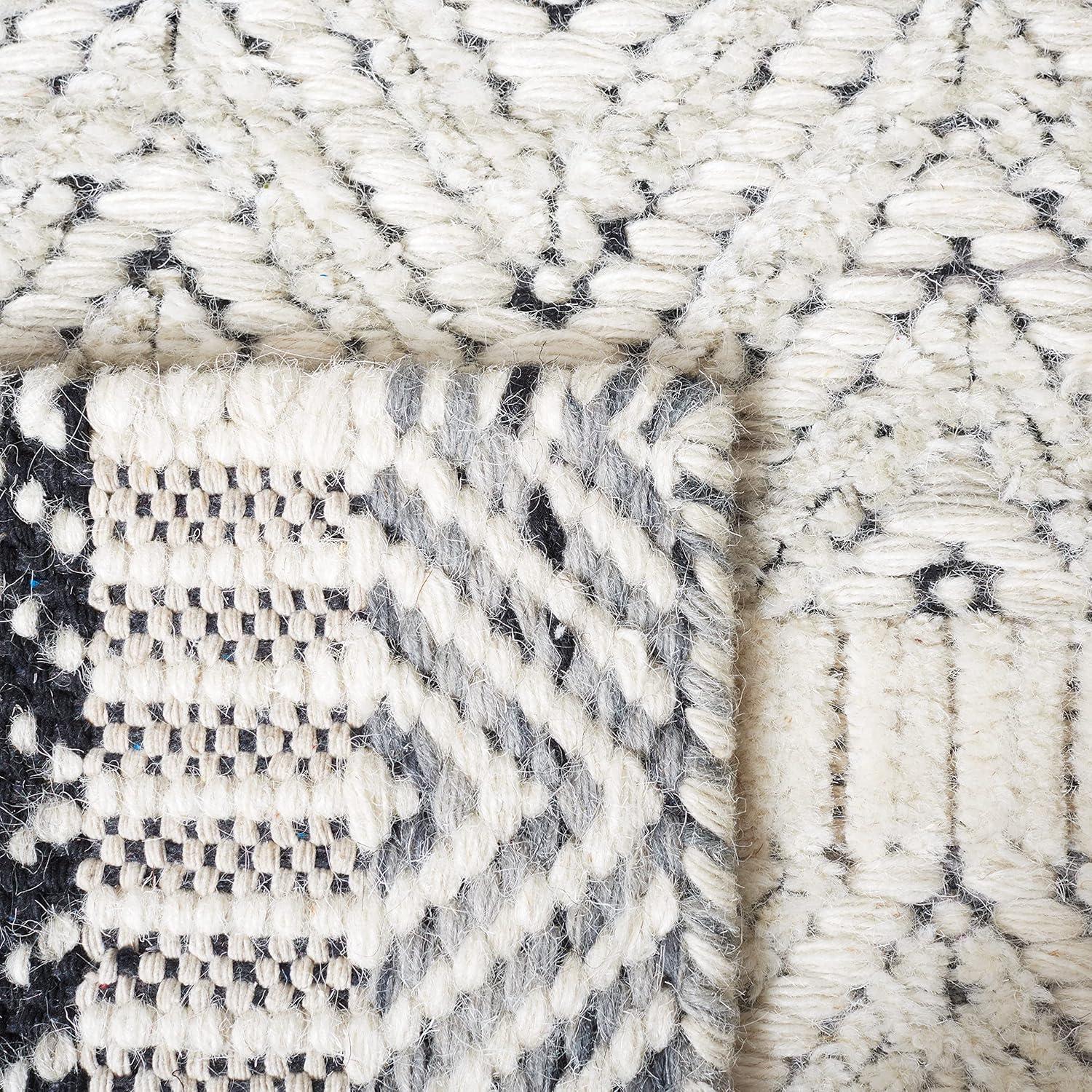 image:imageMartha Stewart x SAFAVIEH Area Rug Collection 5 x 8 Ivory amp Grey Handmade Wool Ideal for Living Room Bedroom Office Dining Space MSR9606AIvoryGrey