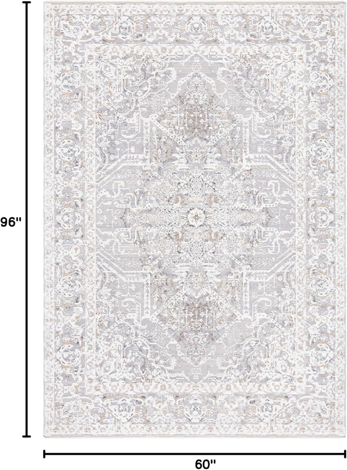 image:imageMartha Stewart x SAFAVIEH Area Rug Collection 5 x 8 Ivory amp Light Grey NonShedding amp Easy Cleaning Ideal for Living Room Bedroom Office Dining Space MSR8934BIvoryLight Grey