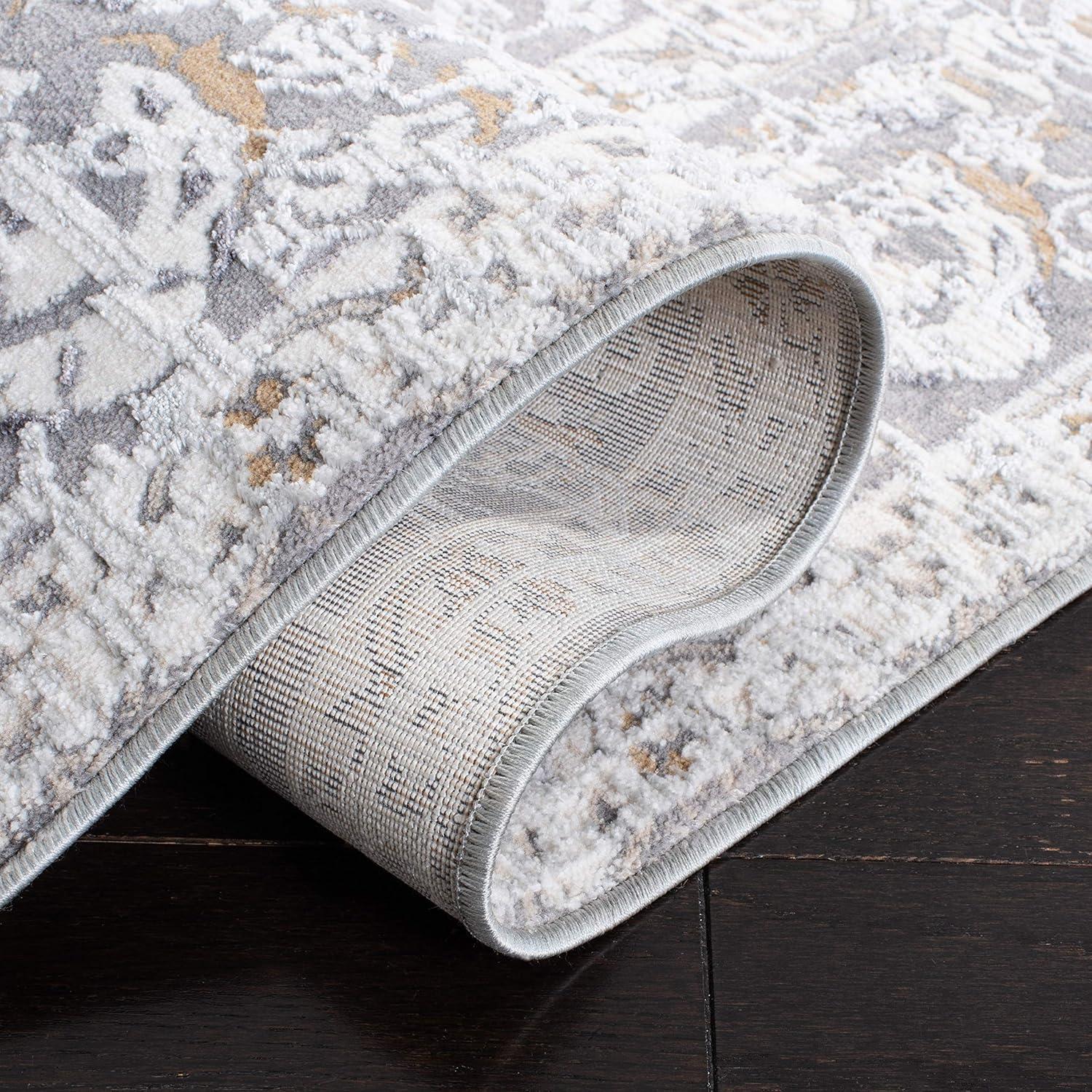 image:imageMartha Stewart x SAFAVIEH Area Rug Collection 5 x 8 Ivory amp Light Grey NonShedding amp Easy Cleaning Ideal for Living Room Bedroom Office Dining Space MSR8934BIvoryLight Grey