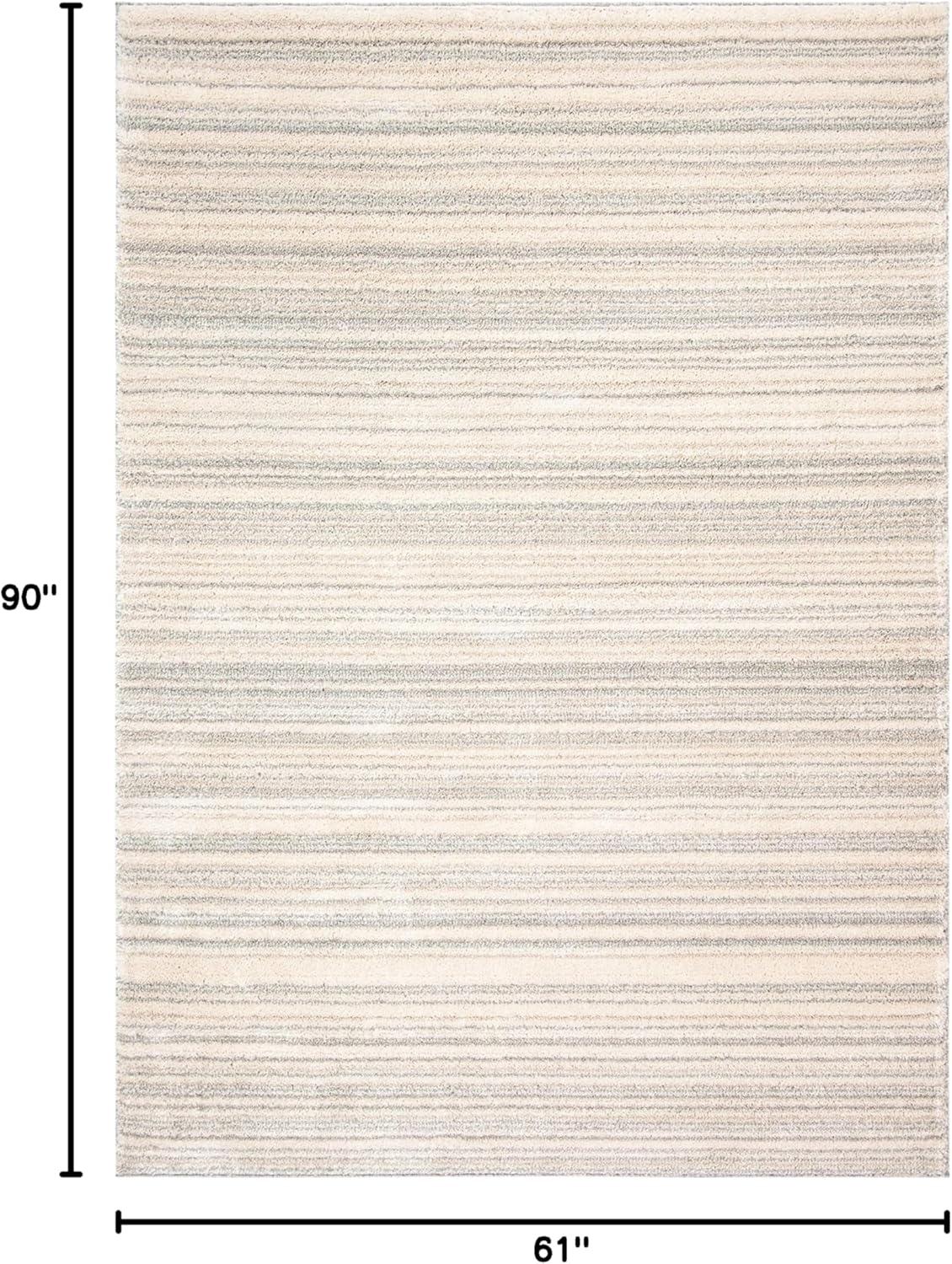 image:imageMartha Stewart x SAFAVIEH Area Rug Collection 51 x 76 Light Grey amp White NonShedding amp Easy Cleaning Ideal for Living Room Bedroom Office Dining Space MSR0787F