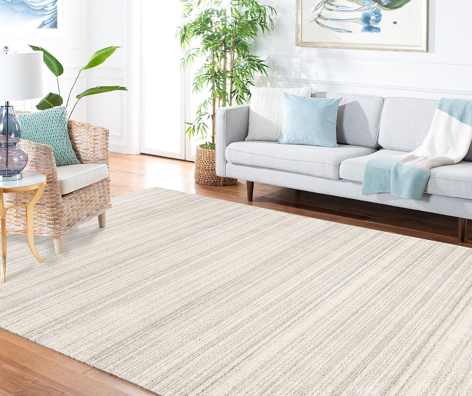 image:imageMartha Stewart x SAFAVIEH Area Rug Collection 51 x 76 Light Grey amp White NonShedding amp Easy Cleaning Ideal for Living Room Bedroom Office Dining Space MSR0787F
