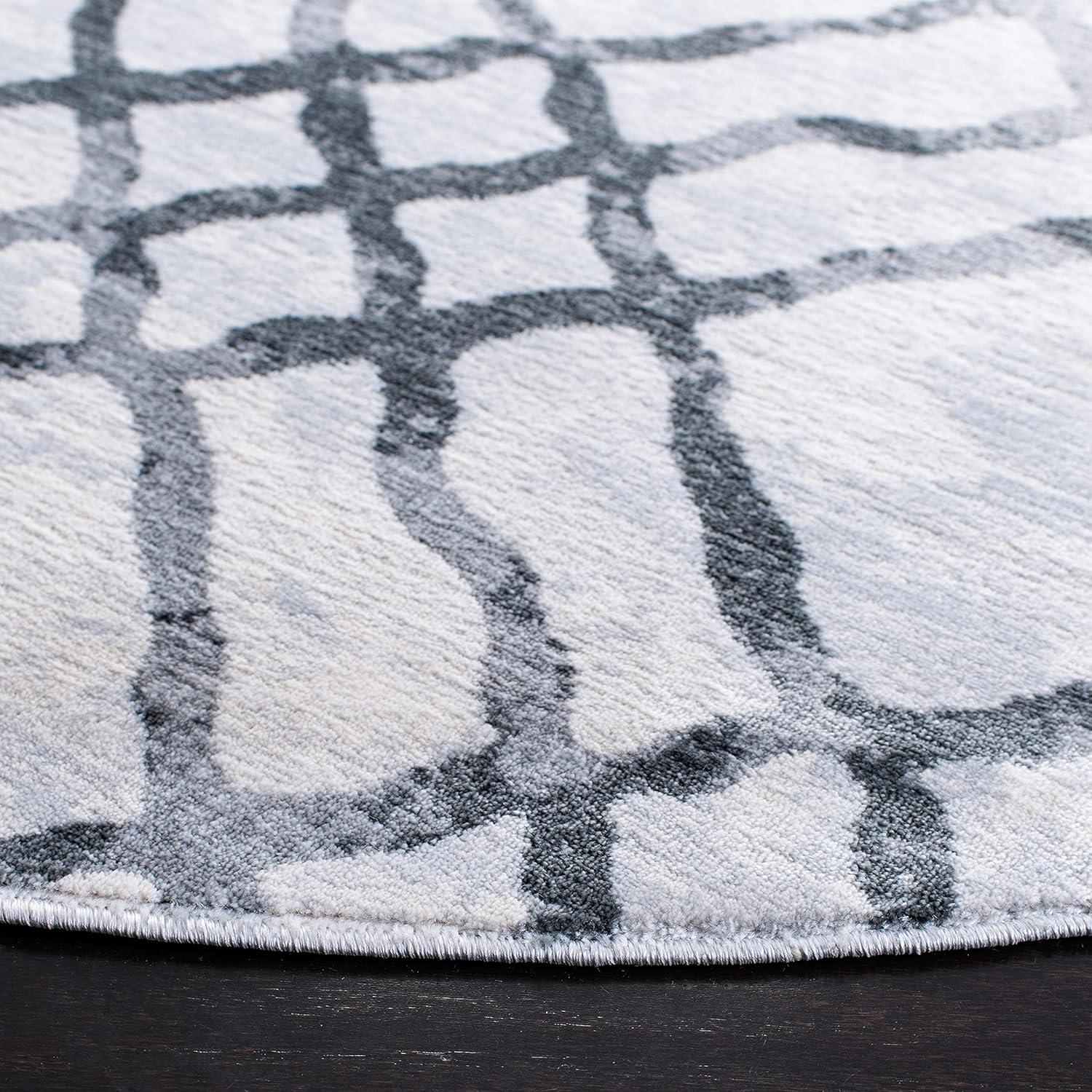 image:imageMartha Stewart x SAFAVIEH Area Rug Collection 53 x 77 Ivory amp Turquoise Blue NonShedding amp Easy Cleaning Ideal for Living Room Bedroom Office Dining Space MSR0957AIvoryGrey