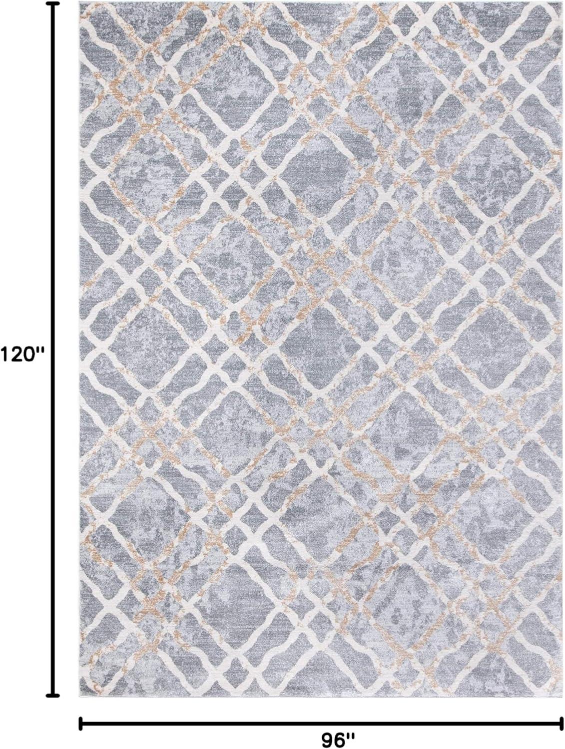 image:imageMartha Stewart x SAFAVIEH Area Rug Collection 53 x 77 Ivory amp Turquoise Blue NonShedding amp Easy Cleaning Ideal for Living Room Bedroom Office Dining Space MSR0957ASilverIvory