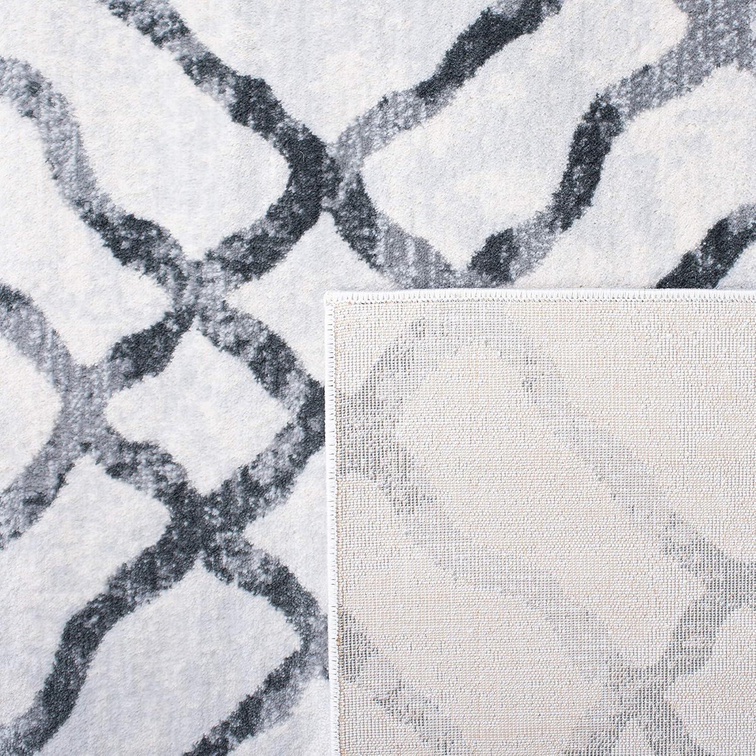 image:imageMartha Stewart x SAFAVIEH Area Rug Collection 53 x 77 Ivory amp Turquoise Blue NonShedding amp Easy Cleaning Ideal for Living Room Bedroom Office Dining Space MSR0957AIvoryGrey