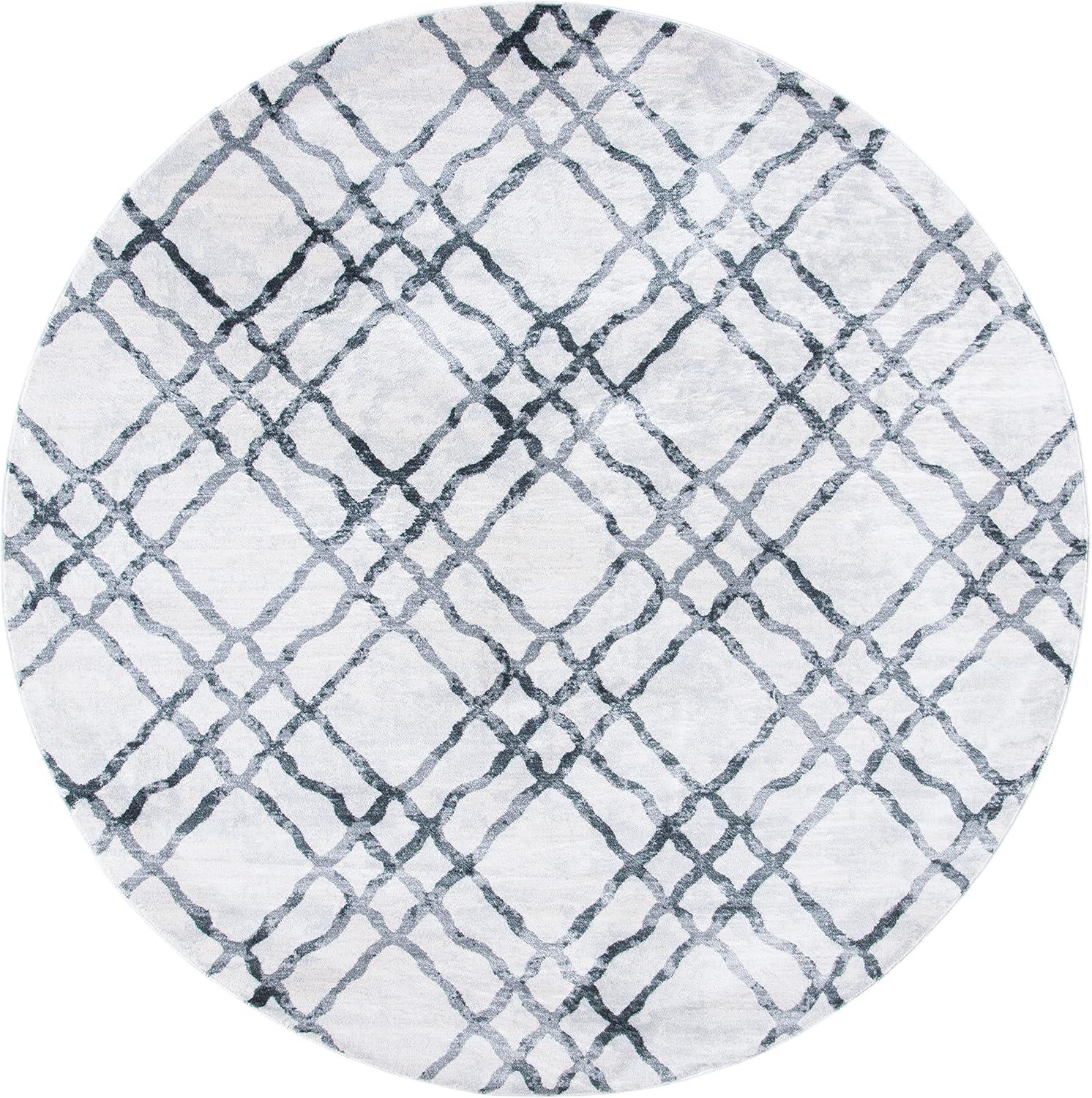 image:imageMartha Stewart x SAFAVIEH Area Rug Collection 53 x 77 Ivory amp Turquoise Blue NonShedding amp Easy Cleaning Ideal for Living Room Bedroom Office Dining Space MSR0957AIvoryGrey