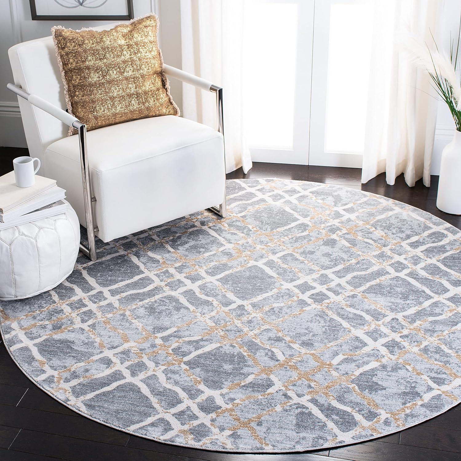 image:imageMartha Stewart x SAFAVIEH Area Rug Collection 53 x 77 Ivory amp Turquoise Blue NonShedding amp Easy Cleaning Ideal for Living Room Bedroom Office Dining Space MSR0957ASilverIvory
