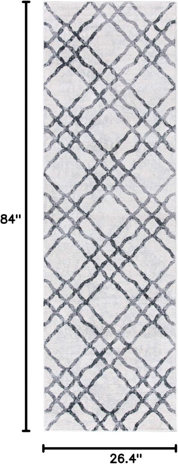 image:imageMartha Stewart x SAFAVIEH Area Rug Collection 53 x 77 Ivory amp Turquoise Blue NonShedding amp Easy Cleaning Ideal for Living Room Bedroom Office Dining Space MSR0957AIvoryGrey