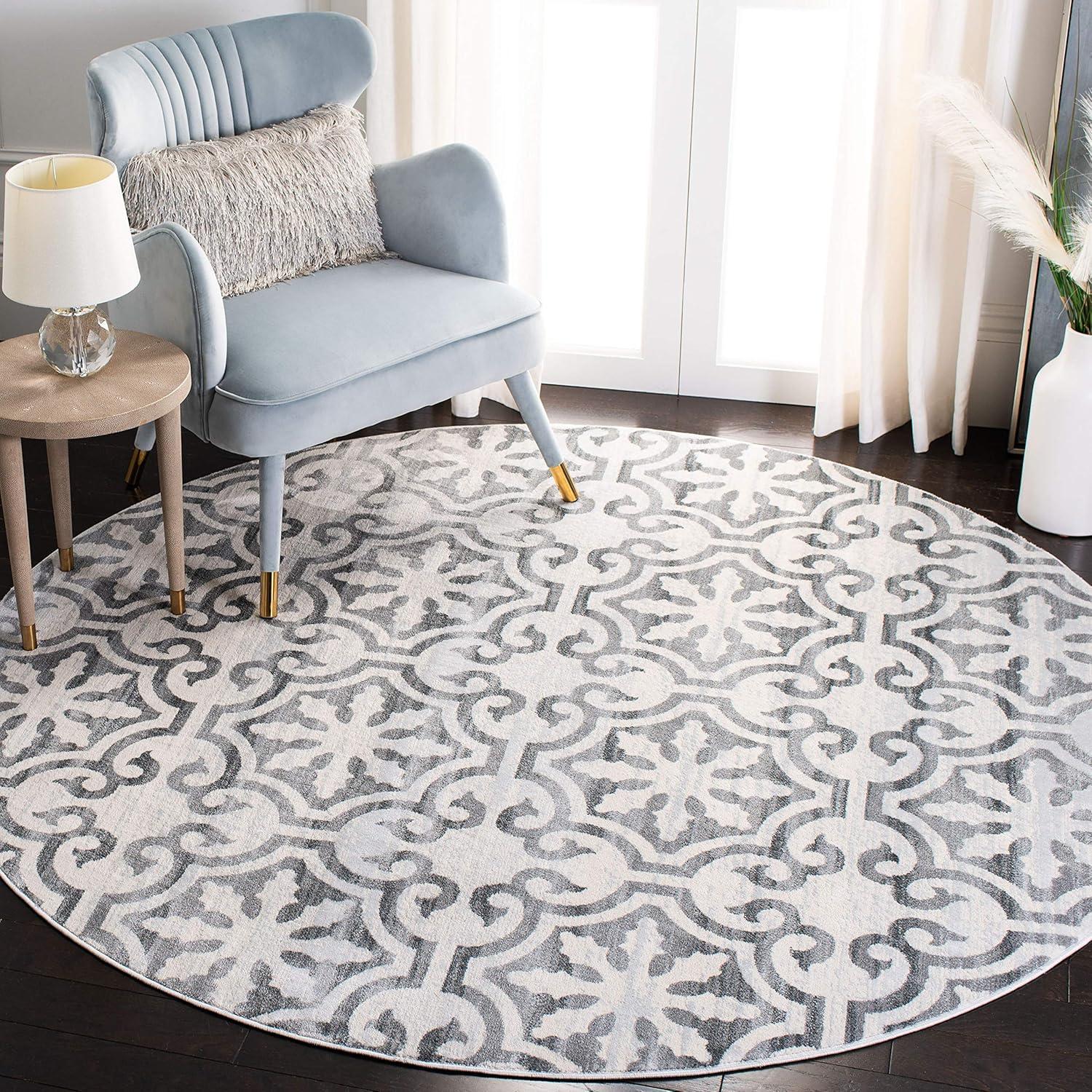image:imageMartha Stewart x SAFAVIEH Area Rug Collection 53 x 77 Navy amp Ivory NonShedding amp Easy Cleaning Ideal for Living Room Bedroom Office Dining Space MSR0956NGreyIvory