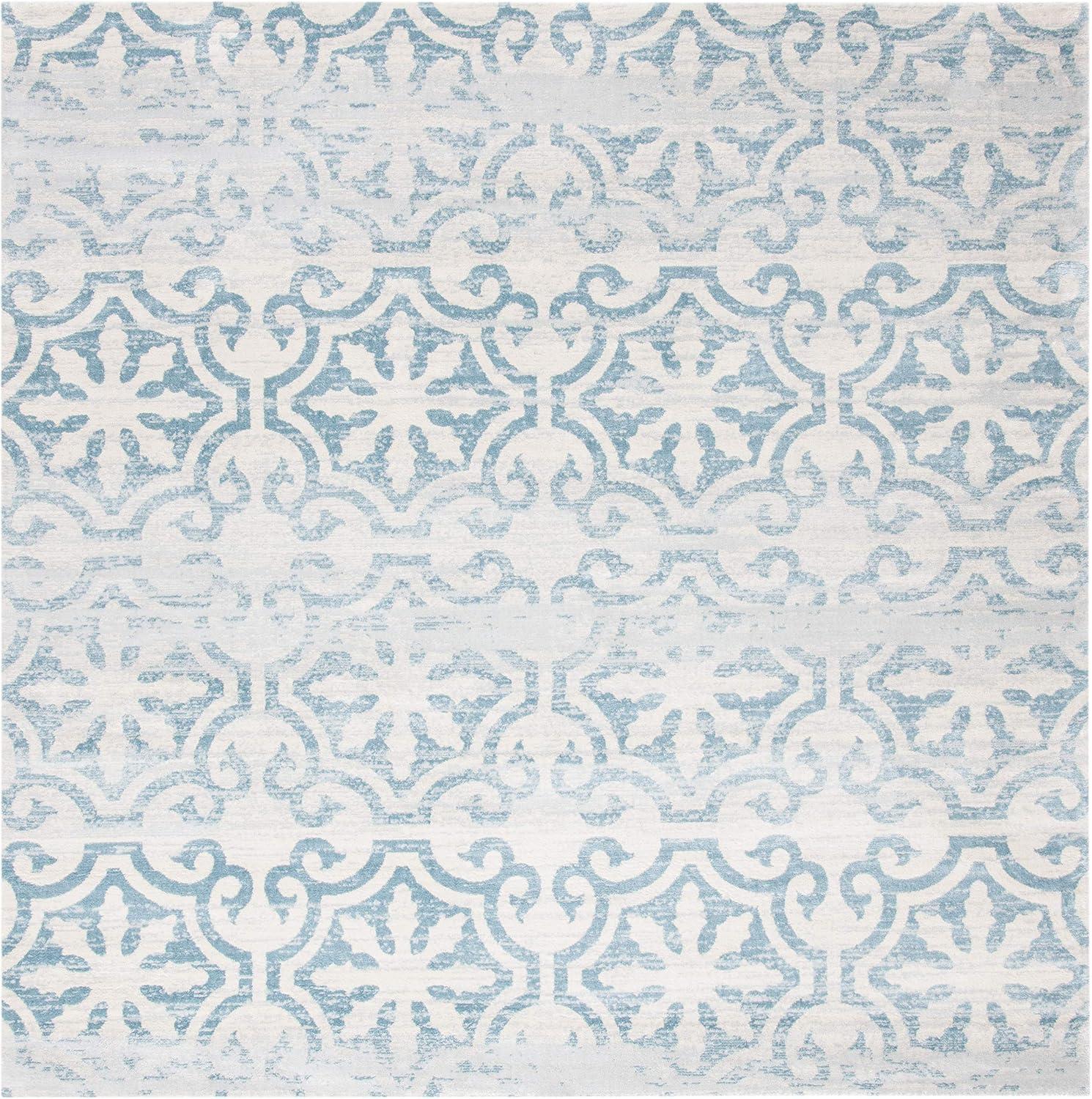image:imageMartha Stewart x SAFAVIEH Area Rug Collection 53 x 77 Navy amp Ivory NonShedding amp Easy Cleaning Ideal for Living Room Bedroom Office Dining Space MSR0956NTurquoiseIvory