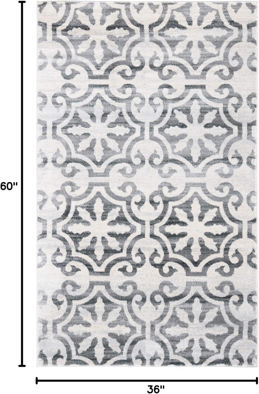 image:imageMartha Stewart x SAFAVIEH Area Rug Collection 53 x 77 Navy amp Ivory NonShedding amp Easy Cleaning Ideal for Living Room Bedroom Office Dining Space MSR0956NGreyIvory