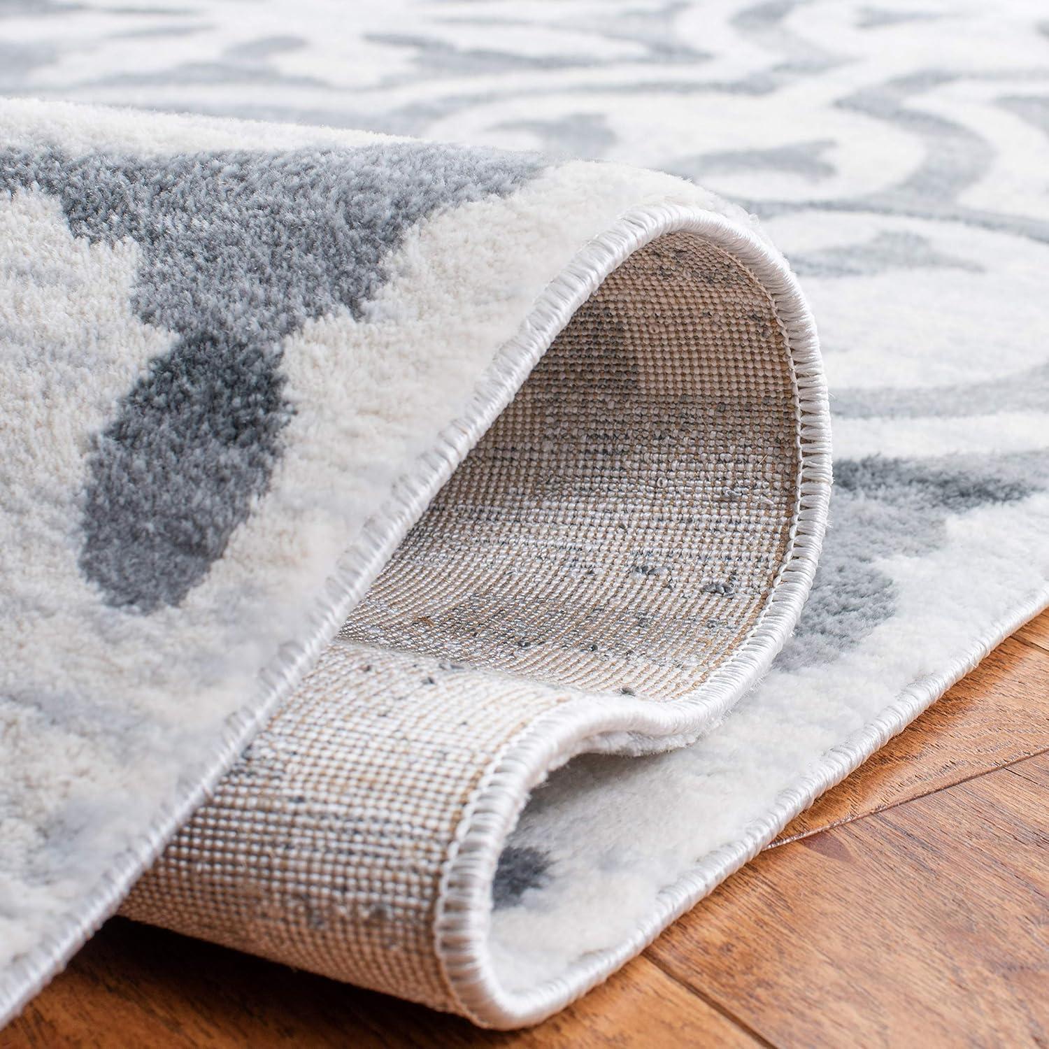 image:imageMartha Stewart x SAFAVIEH Area Rug Collection 53 x 77 Navy amp Ivory NonShedding amp Easy Cleaning Ideal for Living Room Bedroom Office Dining Space MSR0956NGreyIvory