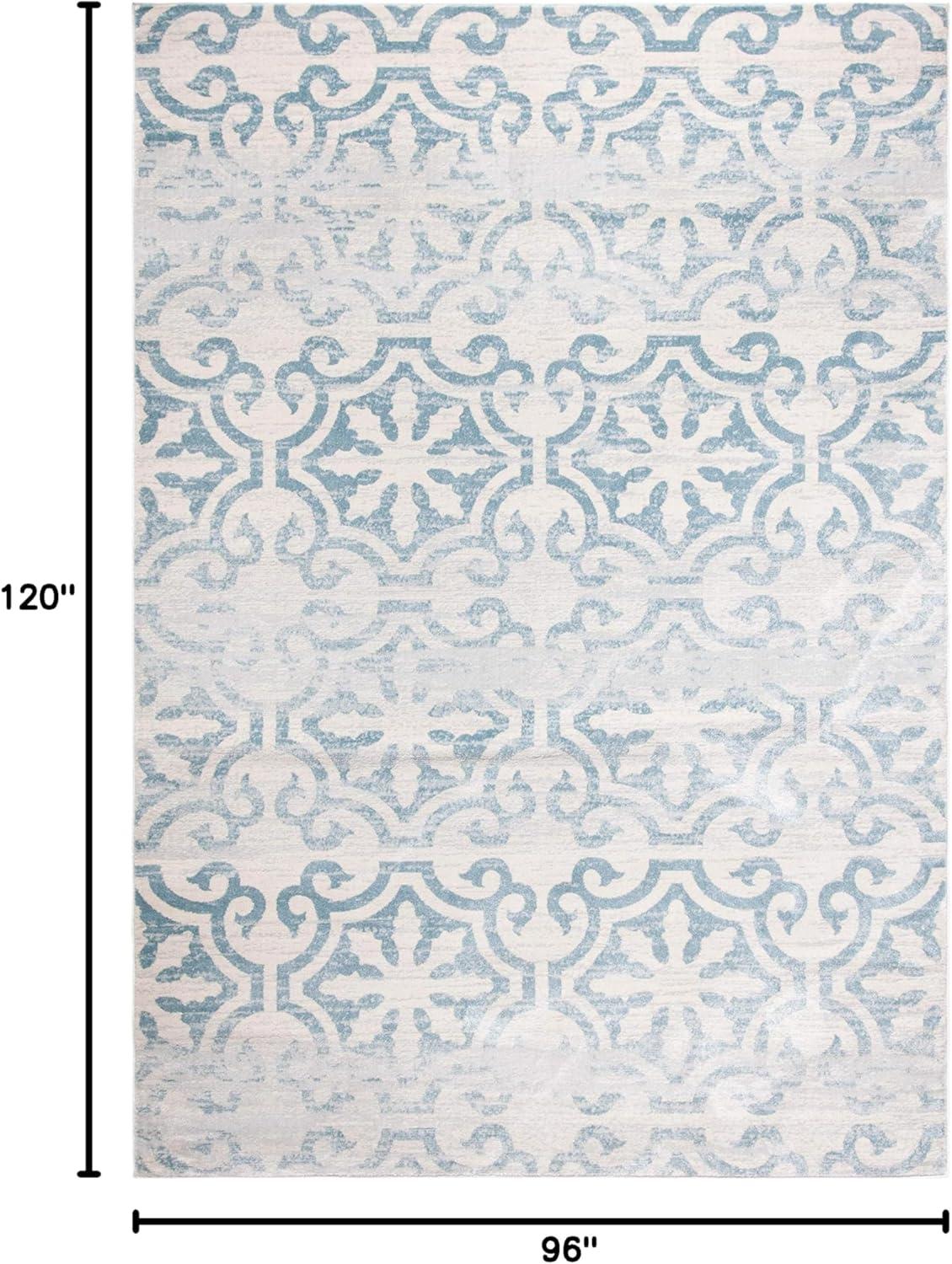 image:imageMartha Stewart x SAFAVIEH Area Rug Collection 53 x 77 Navy amp Ivory NonShedding amp Easy Cleaning Ideal for Living Room Bedroom Office Dining Space MSR0956NTurquoiseIvory