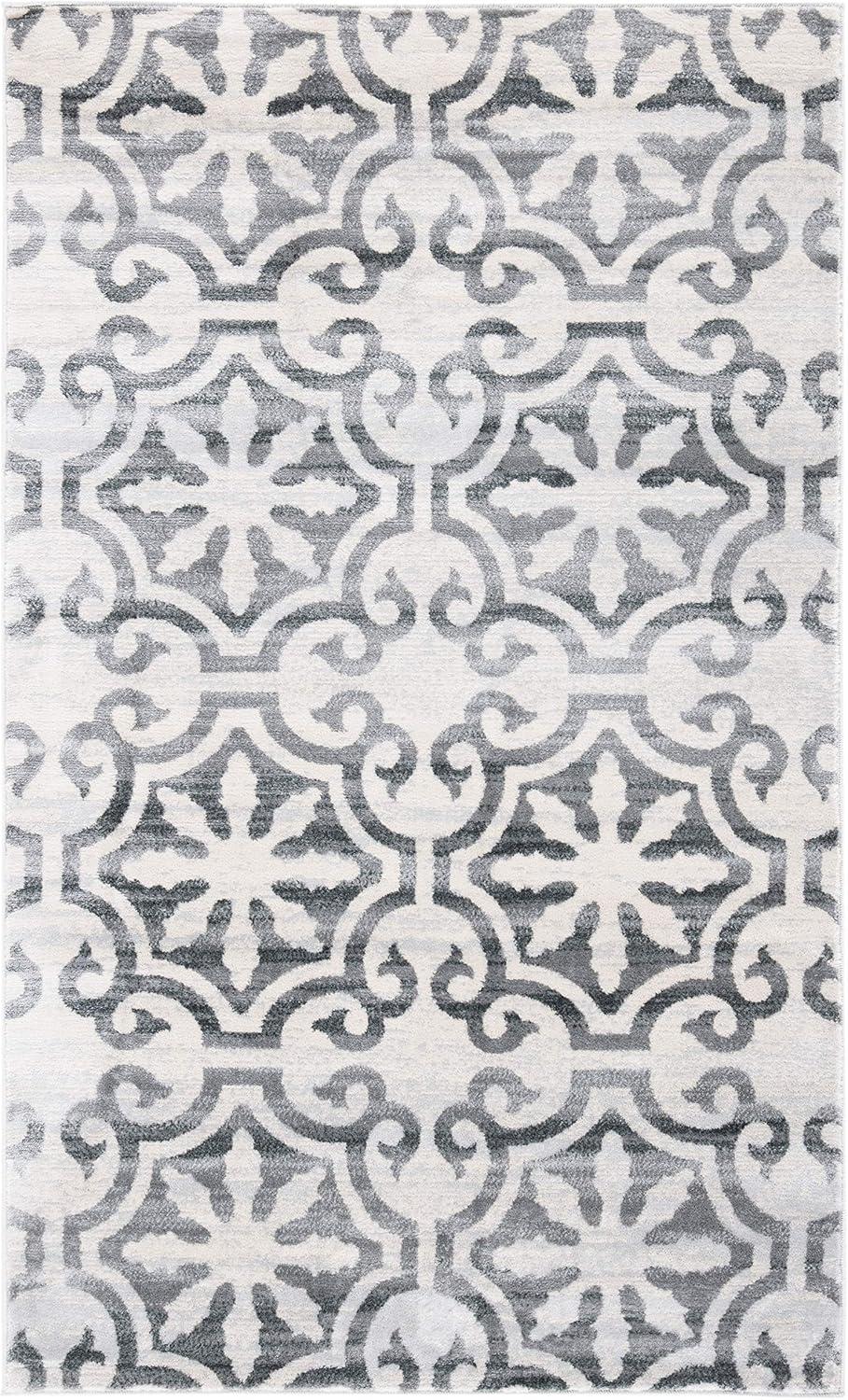 image:imageMartha Stewart x SAFAVIEH Area Rug Collection 53 x 77 Navy amp Ivory NonShedding amp Easy Cleaning Ideal for Living Room Bedroom Office Dining Space MSR0956NGreyIvory