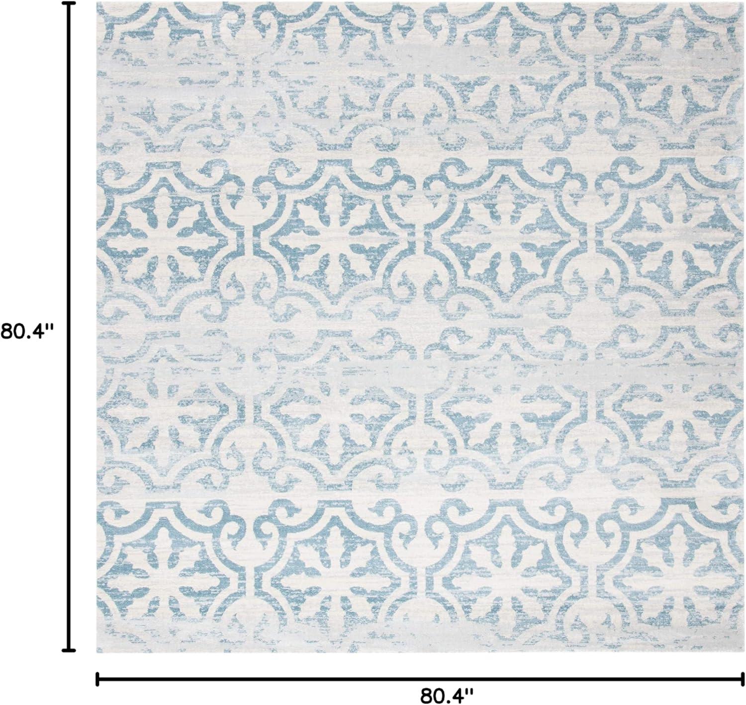image:imageMartha Stewart x SAFAVIEH Area Rug Collection 53 x 77 Navy amp Ivory NonShedding amp Easy Cleaning Ideal for Living Room Bedroom Office Dining Space MSR0956NTurquoiseIvory