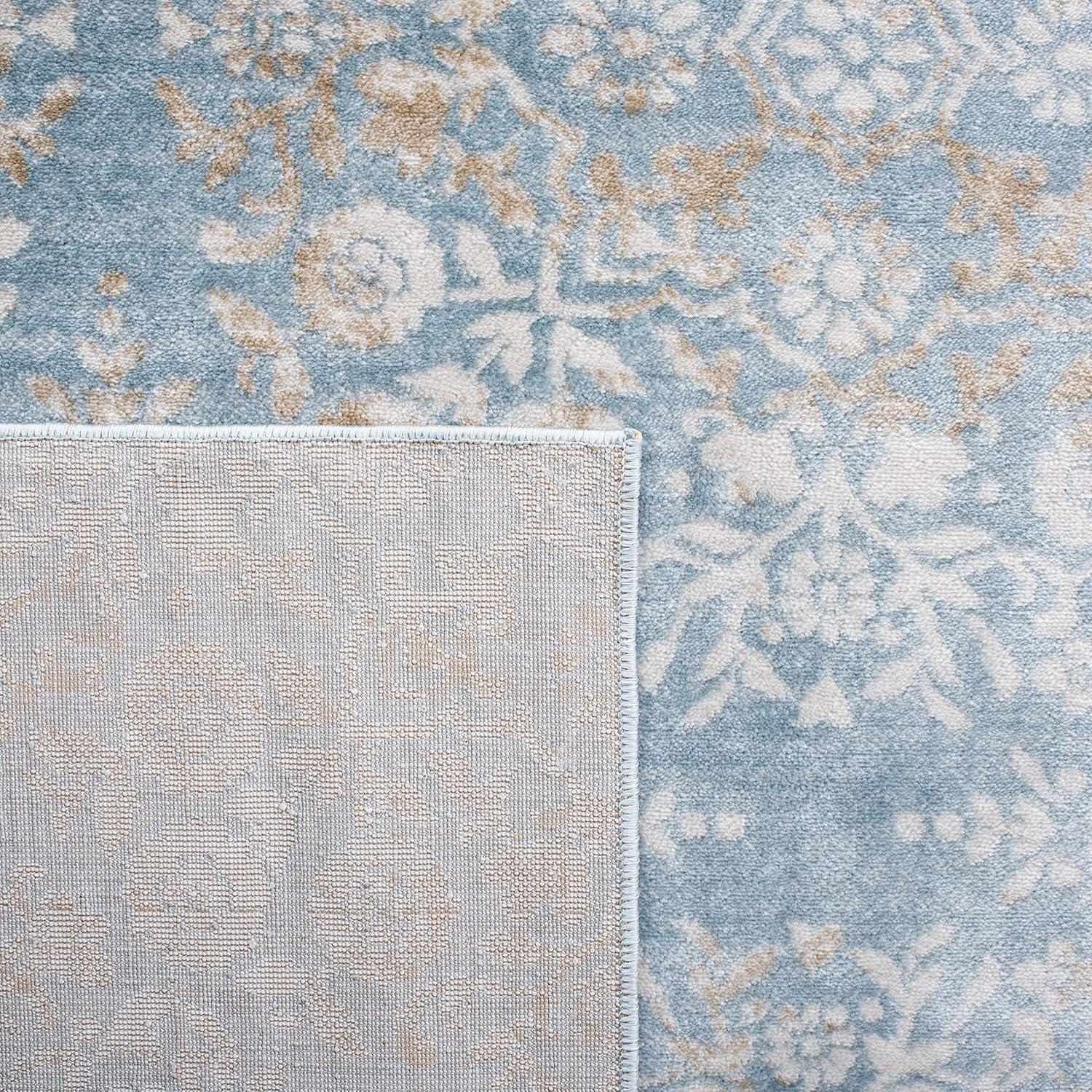 image:imageMartha Stewart x SAFAVIEH Area Rug Collection 53 x 77 Silver amp Ivory NonShedding amp Easy Cleaning Ideal for Living Room Bedroom Office Dining Space MSR0958GDenim BlueIvory