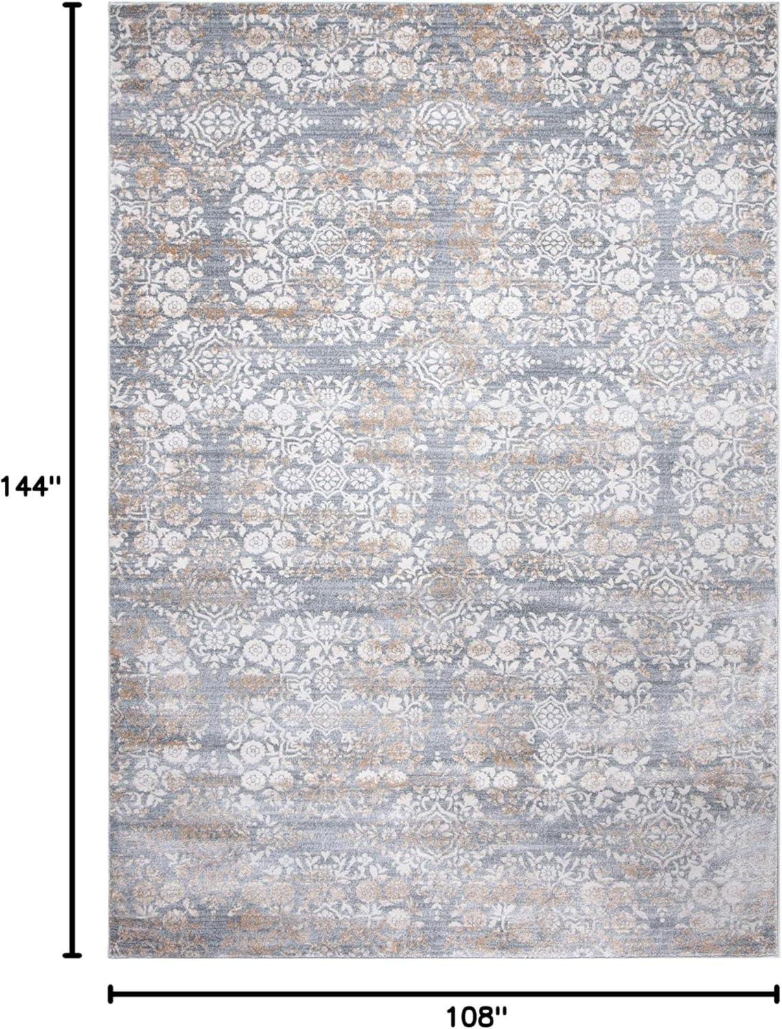 image:imageMartha Stewart x SAFAVIEH Area Rug Collection 53 x 77 Silver amp Ivory NonShedding amp Easy Cleaning Ideal for Living Room Bedroom Office Dining Space MSR0958GSilverIvory