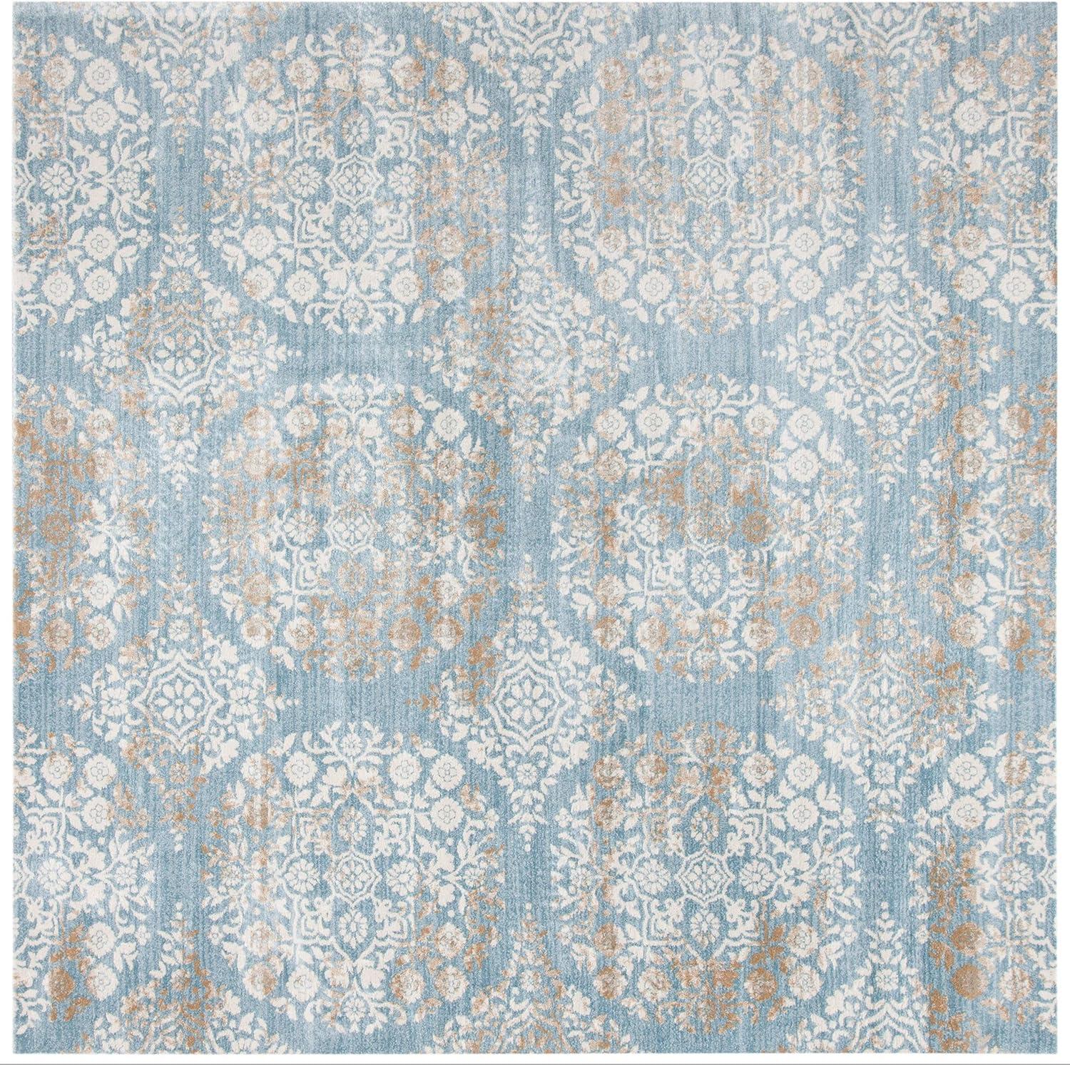 image:imageMartha Stewart x SAFAVIEH Area Rug Collection 53 x 77 Silver amp Ivory NonShedding amp Easy Cleaning Ideal for Living Room Bedroom Office Dining Space MSR0958GDenim BlueIvory