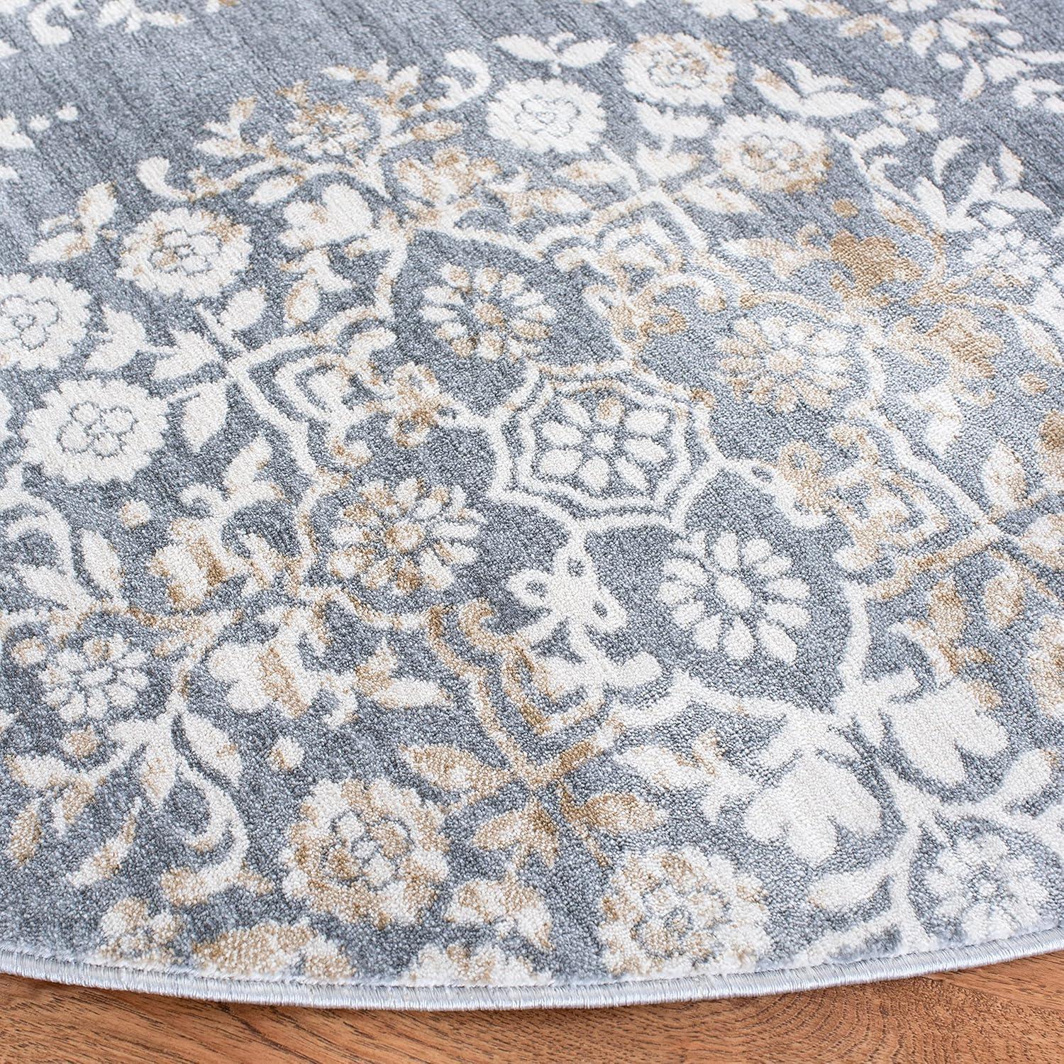image:imageMartha Stewart x SAFAVIEH Area Rug Collection 53 x 77 Silver amp Ivory NonShedding amp Easy Cleaning Ideal for Living Room Bedroom Office Dining Space MSR0958GSilverIvory