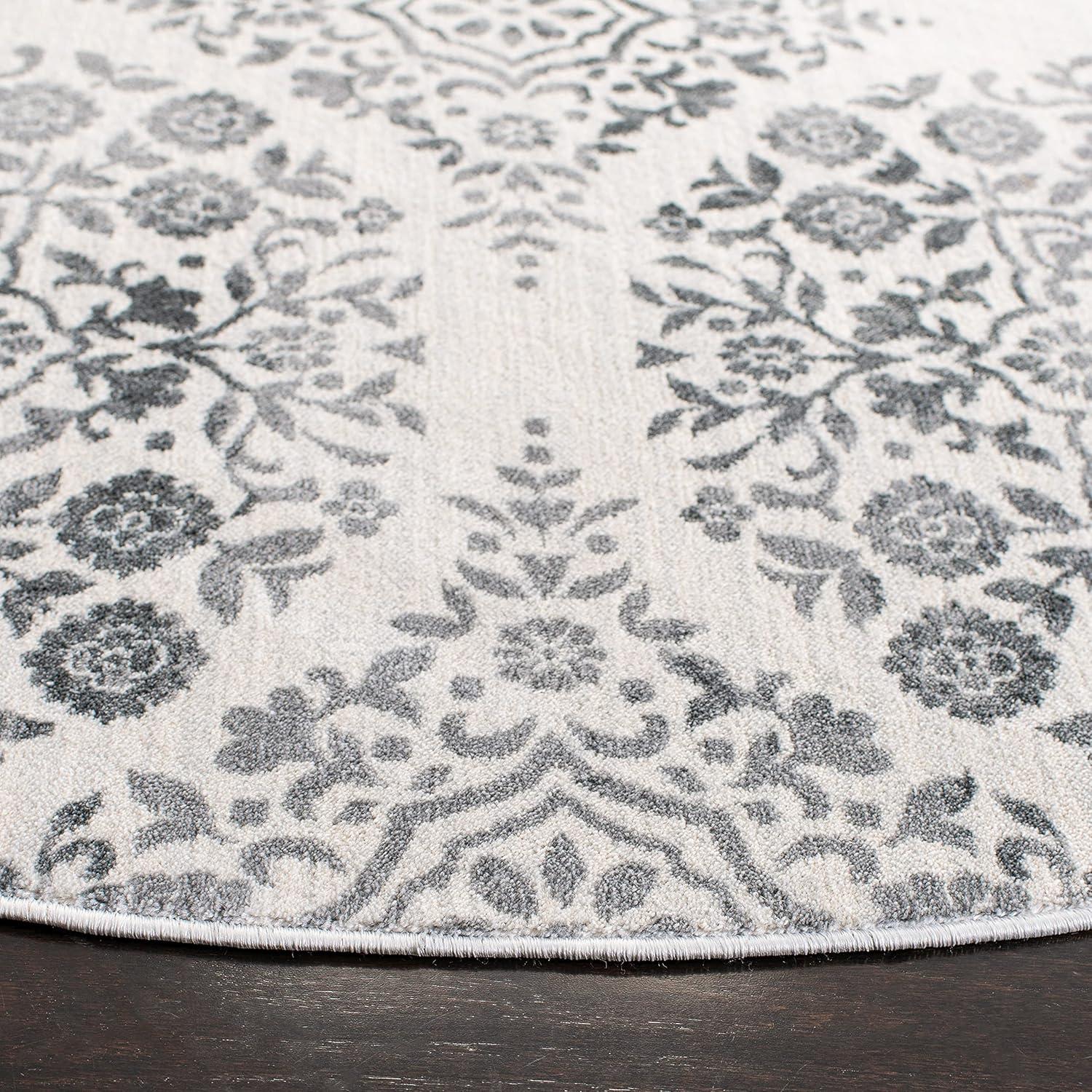 image:imageMartha Stewart x SAFAVIEH Area Rug Collection 53 x 77 Silver amp Ivory NonShedding amp Easy Cleaning Ideal for Living Room Bedroom Office Dining Space MSR0958GCharcoalIvory