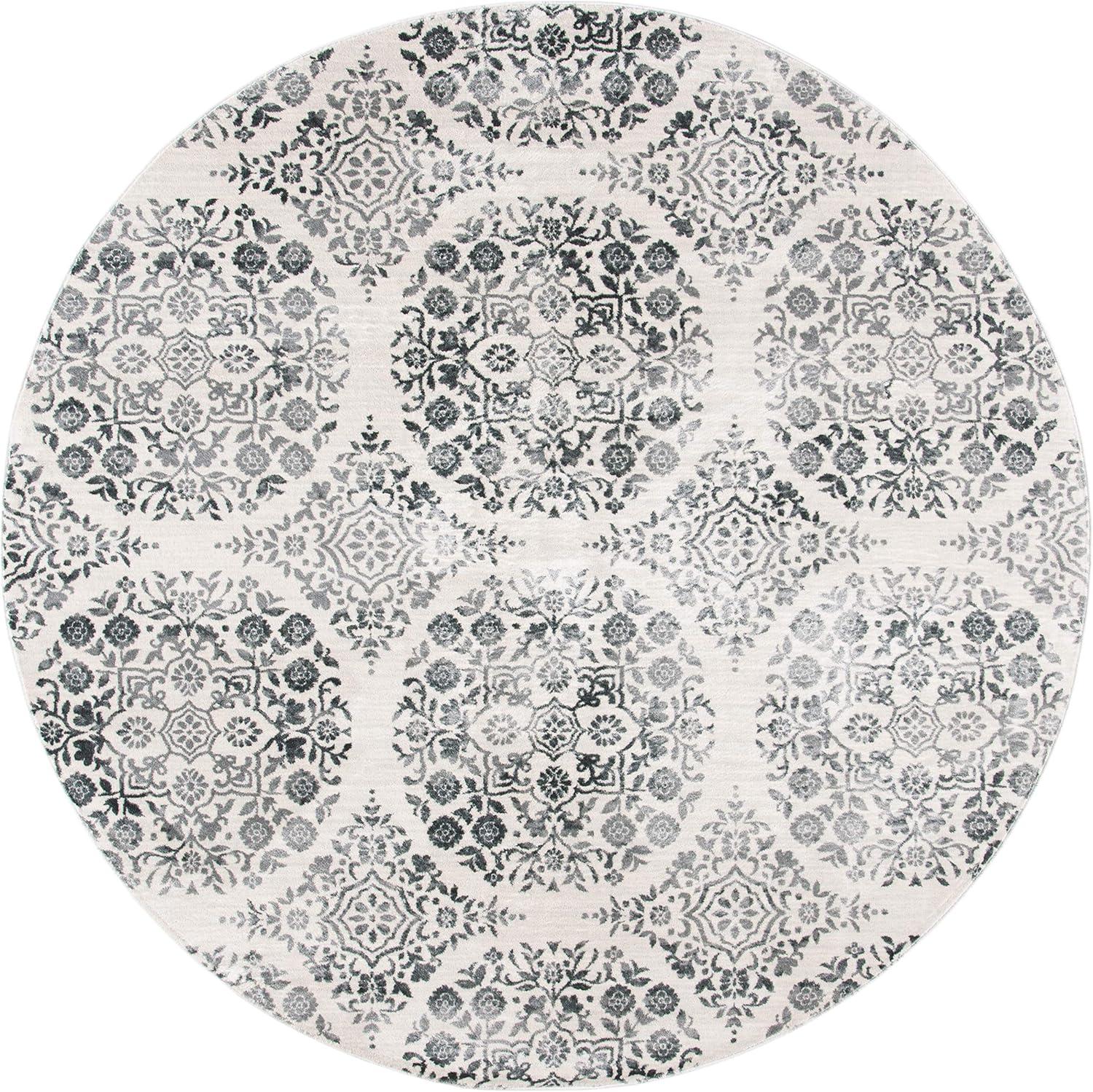 image:imageMartha Stewart x SAFAVIEH Area Rug Collection 53 x 77 Silver amp Ivory NonShedding amp Easy Cleaning Ideal for Living Room Bedroom Office Dining Space MSR0958GCharcoalIvory