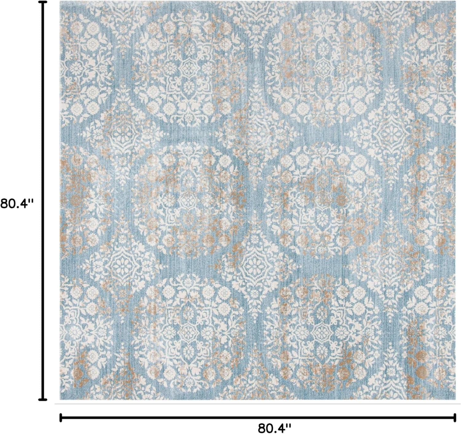 image:imageMartha Stewart x SAFAVIEH Area Rug Collection 53 x 77 Silver amp Ivory NonShedding amp Easy Cleaning Ideal for Living Room Bedroom Office Dining Space MSR0958GDenim BlueIvory