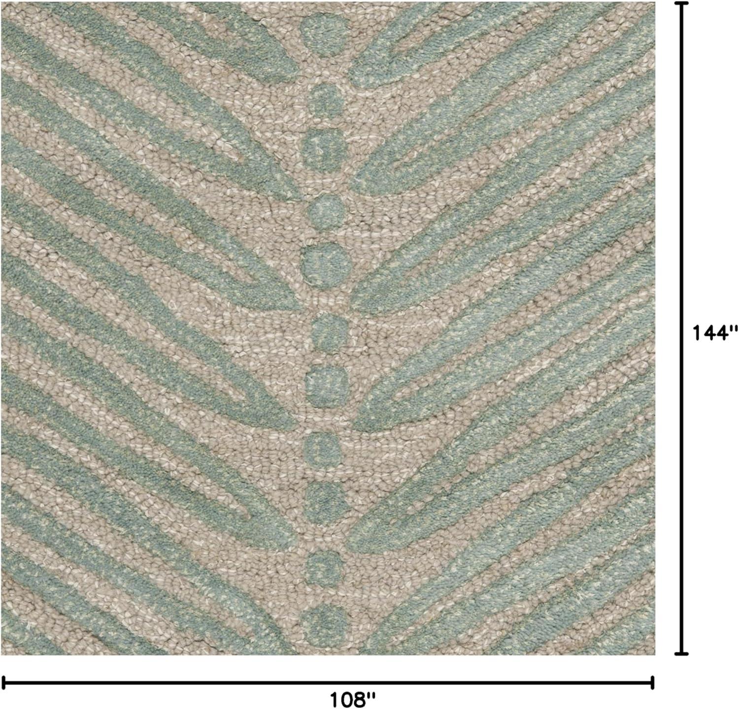 image:imageMartha Stewart x SAFAVIEH Area Rug Collection 6 Round Oolong Tea Green Handmade Wool amp Viscose Ideal for Living Room Bedroom Office Dining Space MSR3612BBlue Fir