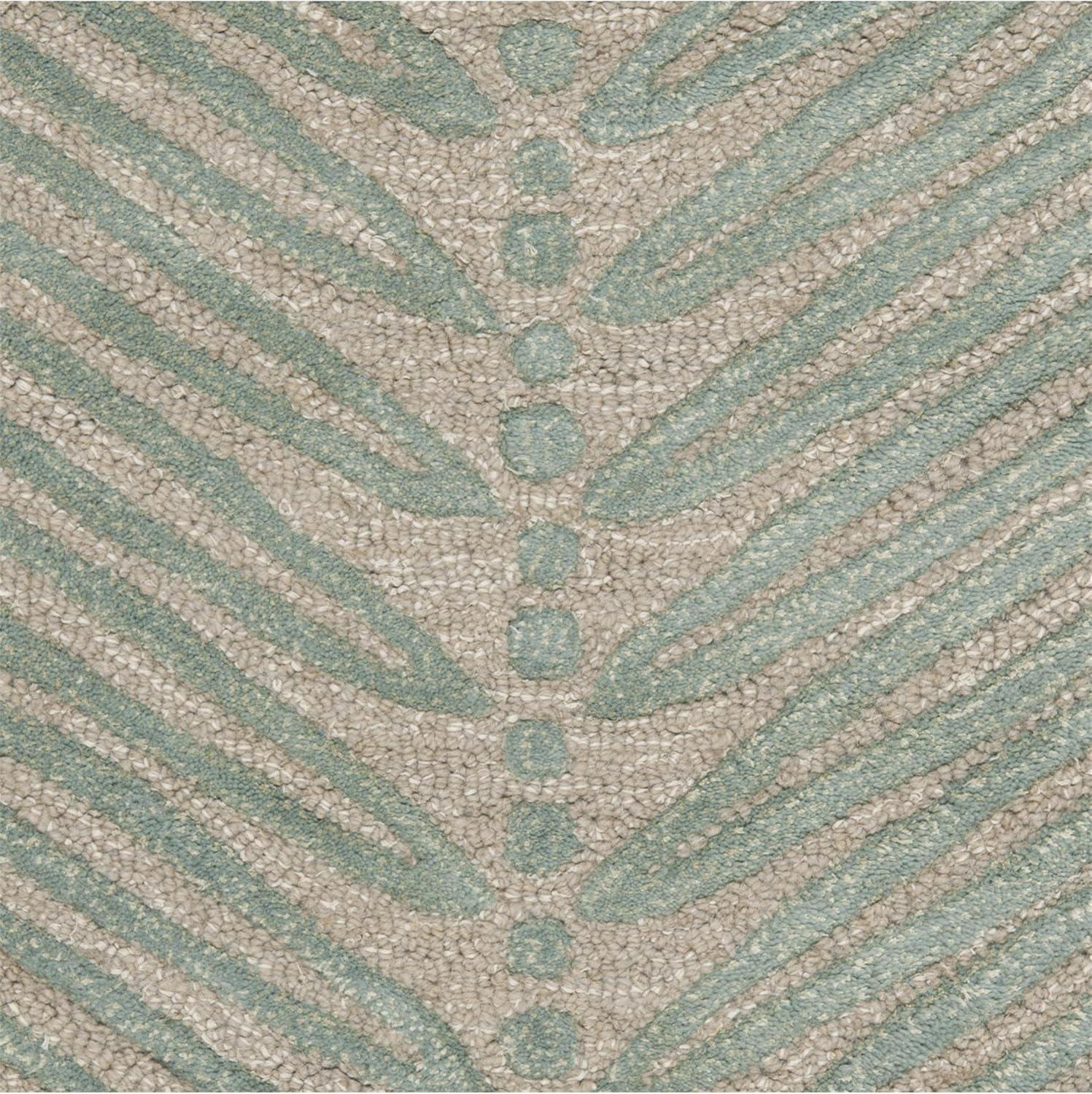 image:imageMartha Stewart x SAFAVIEH Area Rug Collection 6 Round Oolong Tea Green Handmade Wool amp Viscose Ideal for Living Room Bedroom Office Dining Space MSR3612BChamois Beige