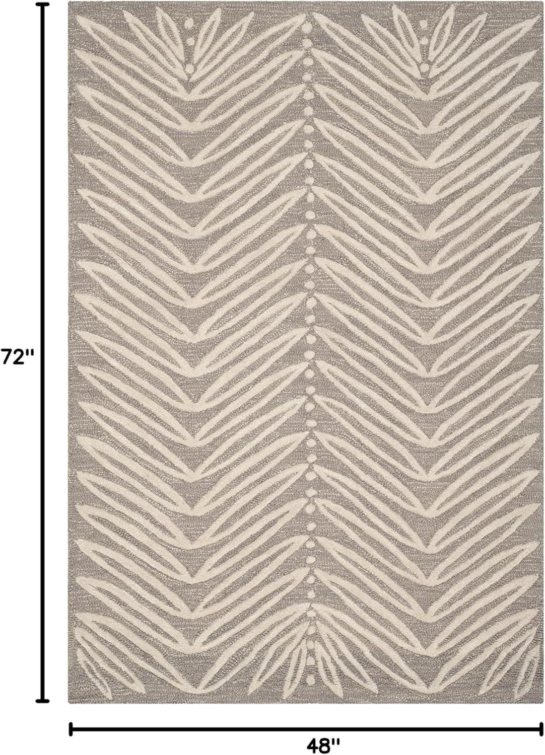 image:imageMartha Stewart x SAFAVIEH Area Rug Collection 6 Round Oolong Tea Green Handmade Wool amp Viscose Ideal for Living Room Bedroom Office Dining Space MSR3612BChamois Beige