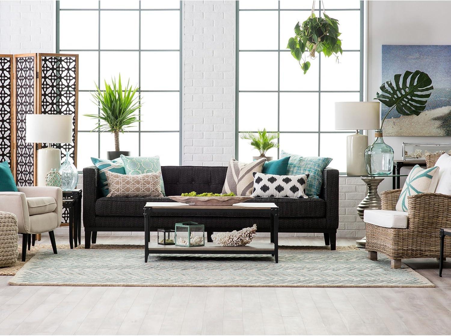 image:imageMartha Stewart x SAFAVIEH Area Rug Collection 6 Round Oolong Tea Green Handmade Wool amp Viscose Ideal for Living Room Bedroom Office Dining Space MSR3612BBlue Fir