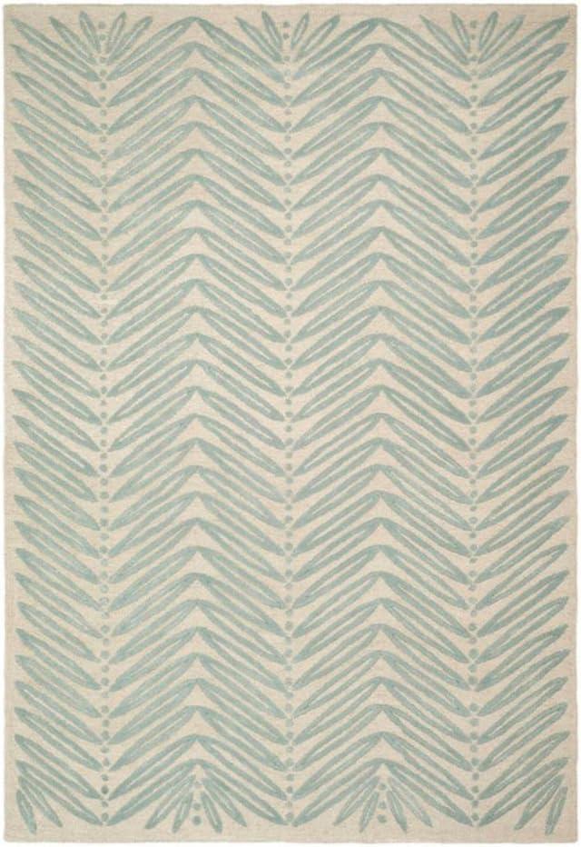 image:imageMartha Stewart x SAFAVIEH Area Rug Collection 6 Round Oolong Tea Green Handmade Wool amp Viscose Ideal for Living Room Bedroom Office Dining Space MSR3612BBlue Fir