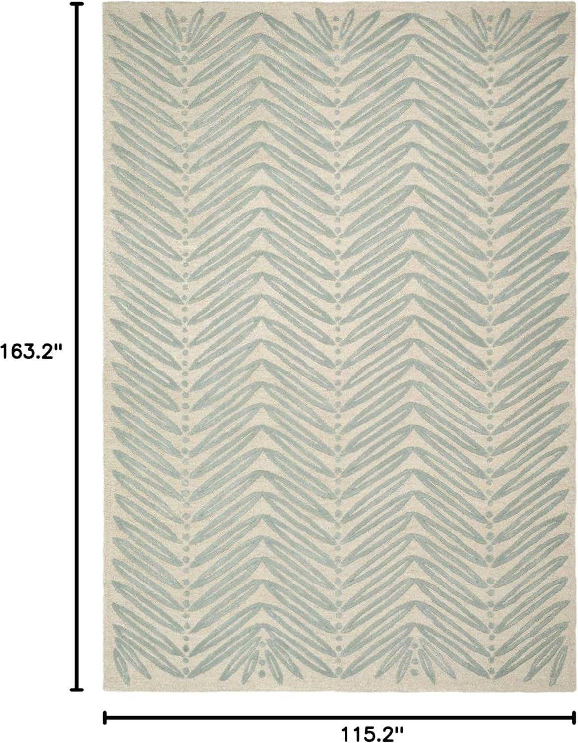 image:imageMartha Stewart x SAFAVIEH Area Rug Collection 6 Round Oolong Tea Green Handmade Wool amp Viscose Ideal for Living Room Bedroom Office Dining Space MSR3612BBlue Fir