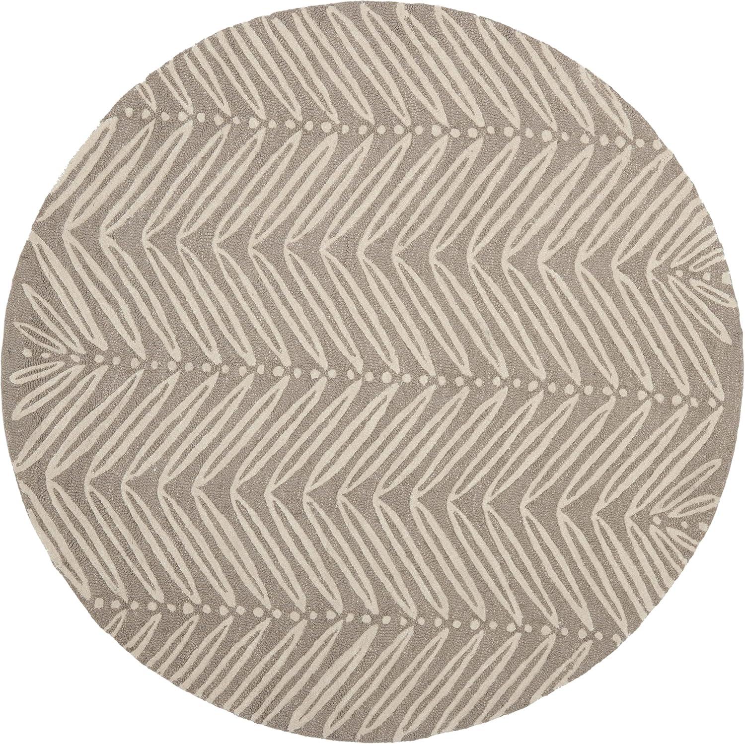 image:imageMartha Stewart x SAFAVIEH Area Rug Collection 6 Round Oolong Tea Green Handmade Wool amp Viscose Ideal for Living Room Bedroom Office Dining Space MSR3612BChamois Beige