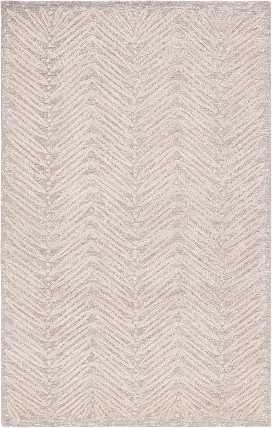 image:imageMartha Stewart x SAFAVIEH Area Rug Collection 6 Round Oolong Tea Green Handmade Wool amp Viscose Ideal for Living Room Bedroom Office Dining Space MSR3612BChamois Beige