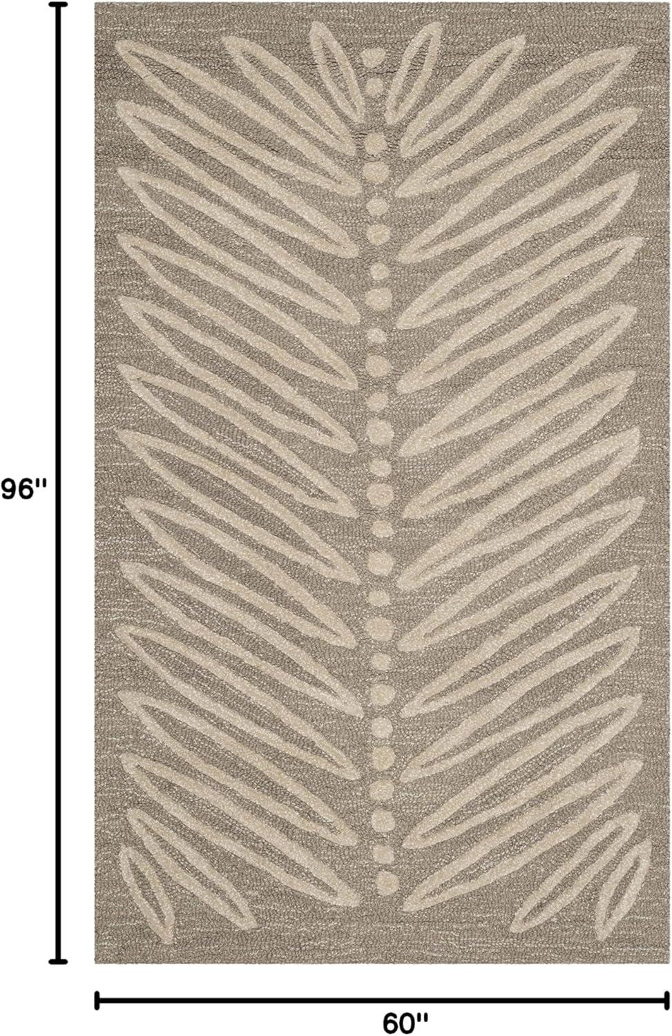 image:imageMartha Stewart x SAFAVIEH Area Rug Collection 6 Round Oolong Tea Green Handmade Wool amp Viscose Ideal for Living Room Bedroom Office Dining Space MSR3612BChamois Beige