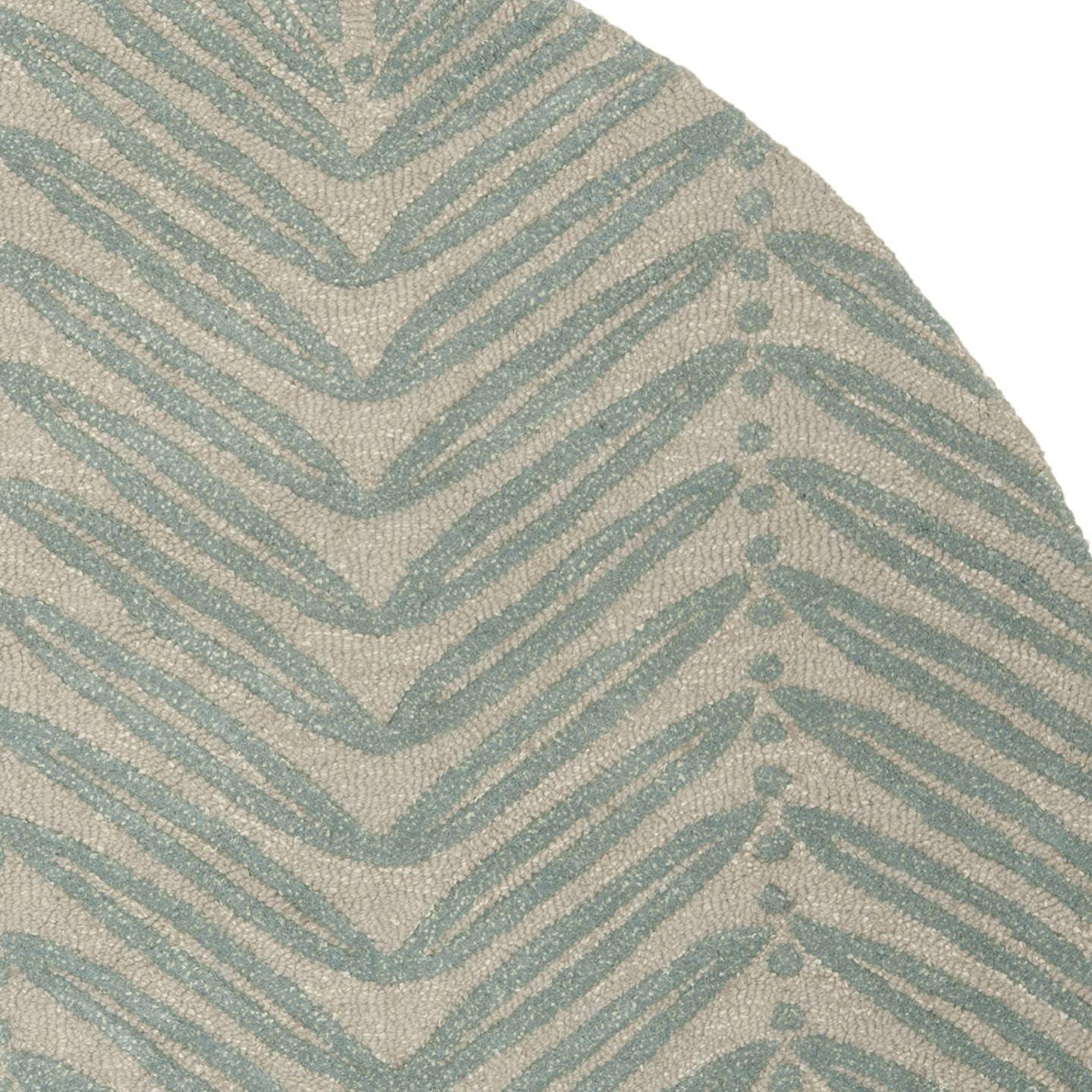 image:imageMartha Stewart x SAFAVIEH Area Rug Collection 6 Round Oolong Tea Green Handmade Wool amp Viscose Ideal for Living Room Bedroom Office Dining Space MSR3612BBlue Fir