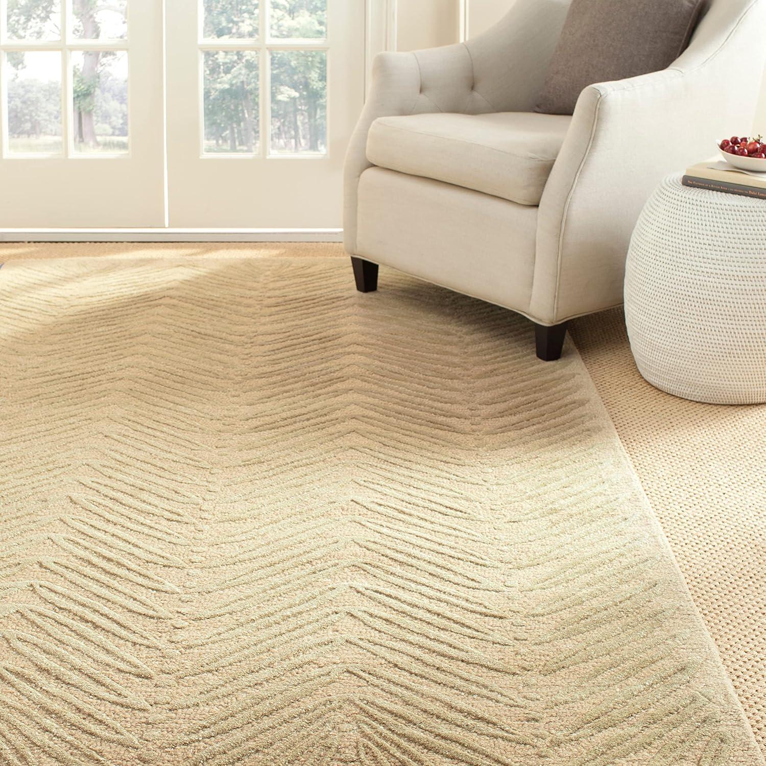 image:imageMartha Stewart x SAFAVIEH Area Rug Collection 6 Round Oolong Tea Green Handmade Wool amp Viscose Ideal for Living Room Bedroom Office Dining Space MSR3612BMilk Pail Green