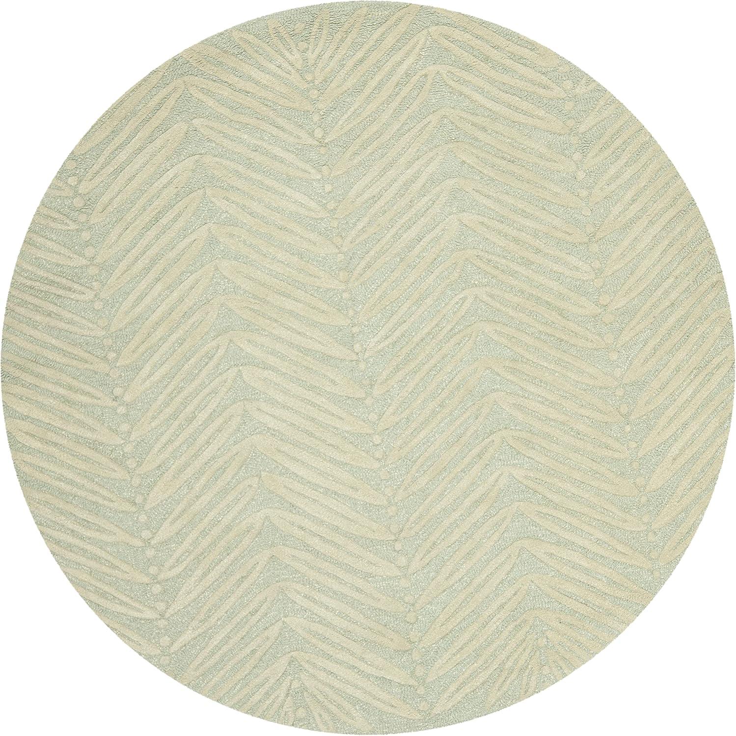 image:imageMartha Stewart x SAFAVIEH Area Rug Collection 6 Round Oolong Tea Green Handmade Wool amp Viscose Ideal for Living Room Bedroom Office Dining Space MSR3612BMilk Pail Green
